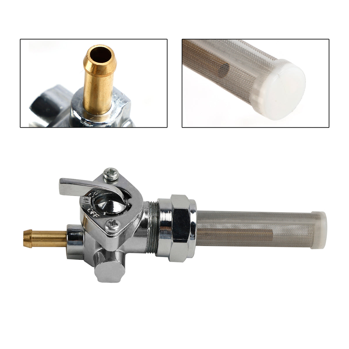 Gas Tank Fuel Cock Valve Petcock fit for 62166-81 FLH FXE 75-80 FLHS FXS 80-82