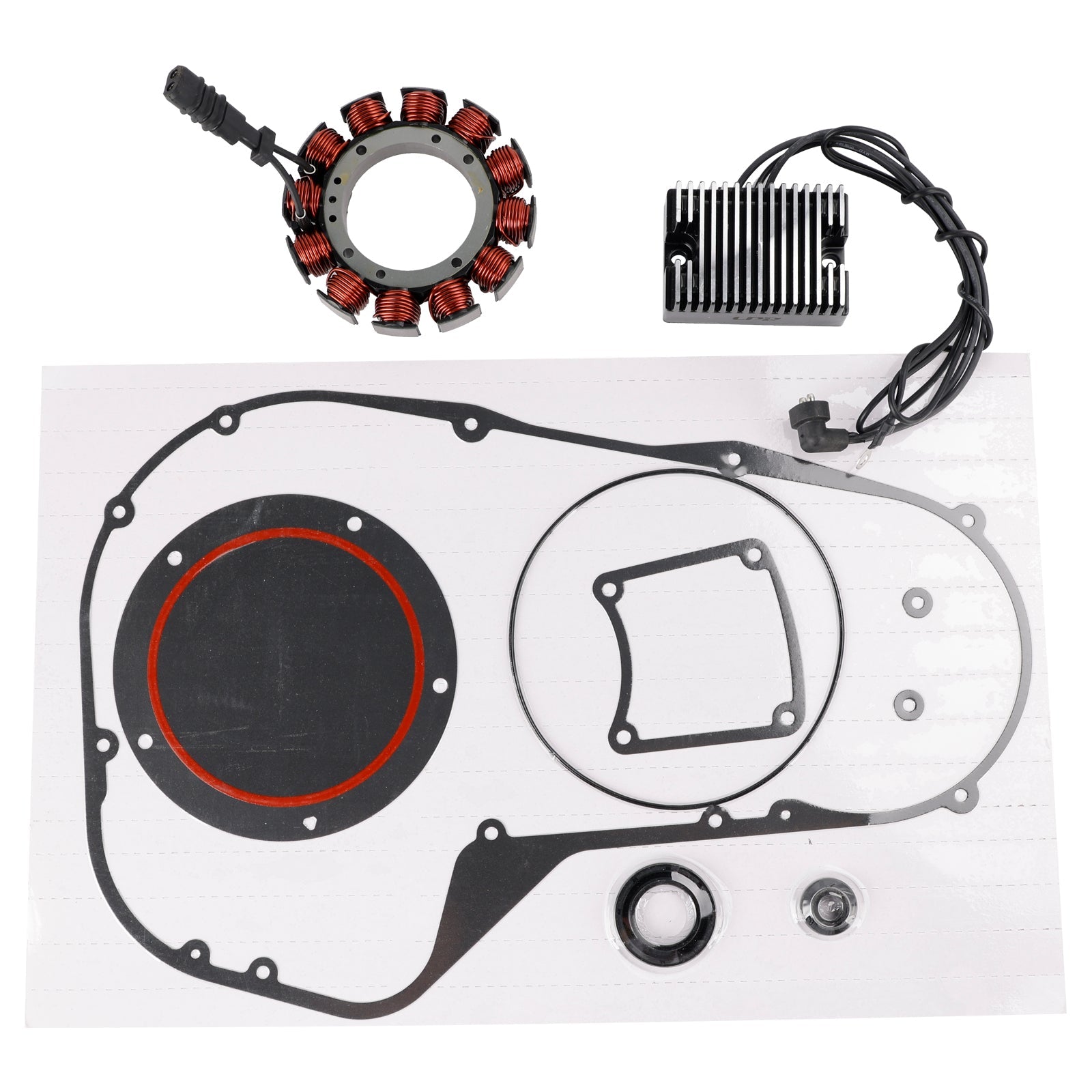 1994-1996 Electra Glide Classic FLHTC DJ Stator Regulator Rectifier Primary Gasket Kit 2997088D 4519-88B
