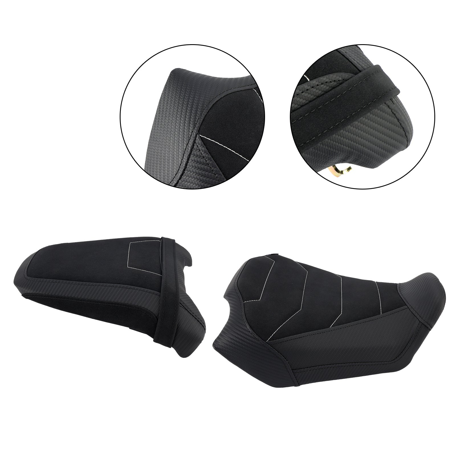 2024-2025 For Honda Cb650R Cbr650R Driver&Passenger Seat Kit Rear Cushion Black1
