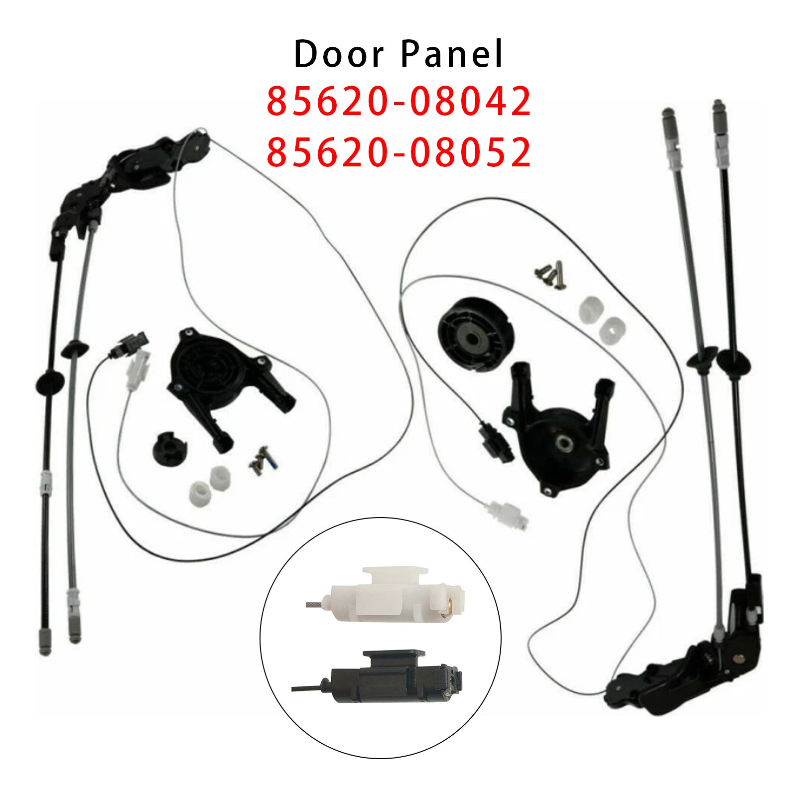 Power Sliding Door Cable w/o Motor Set 85620-08042+85620-08052 For Sienna 04-10