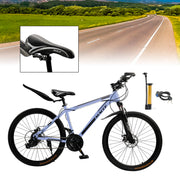 26" wheels 27 speed double disc brake mountain bike MTB for adults Gray