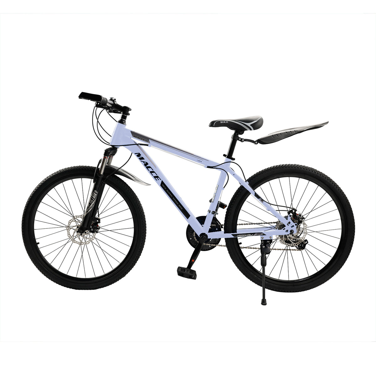 26" wheels 27 speed double disc brake mountain bike MTB for adults Gray