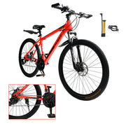 26" wheels 27 speed double disc brake mountain bike MTB for adults Red