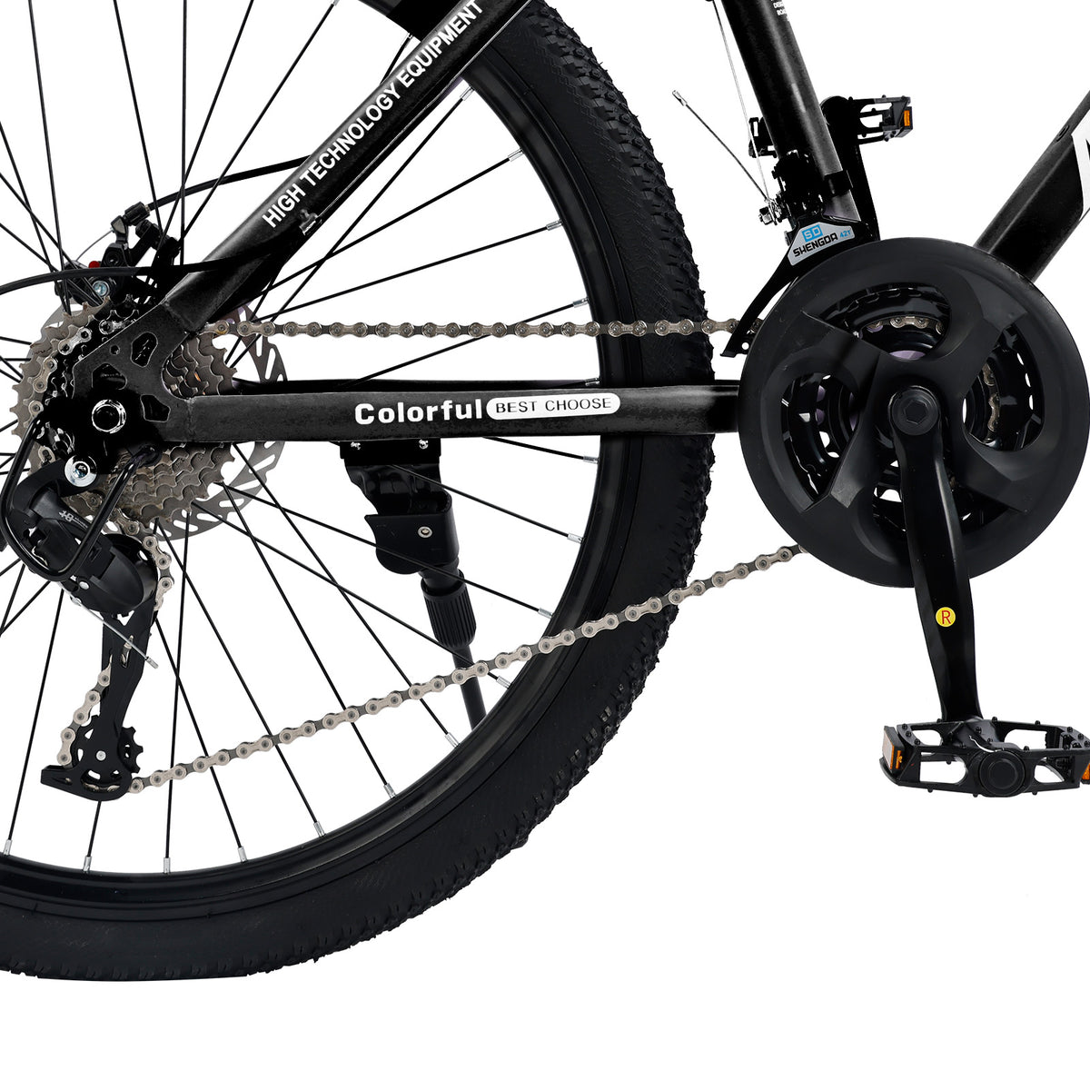 26" Black 27 speed double disc brake Suspension Fork mountain bike MTB for adult