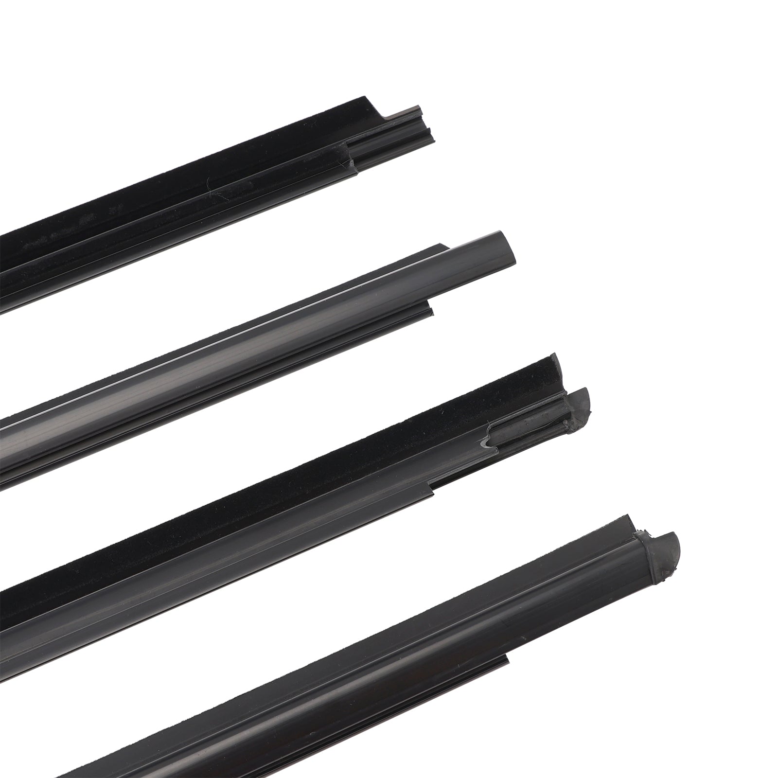 2006-2013 Toyota Yaris Hatchback 4PCS Door Glass Belt Outer Molding Weatherstrip