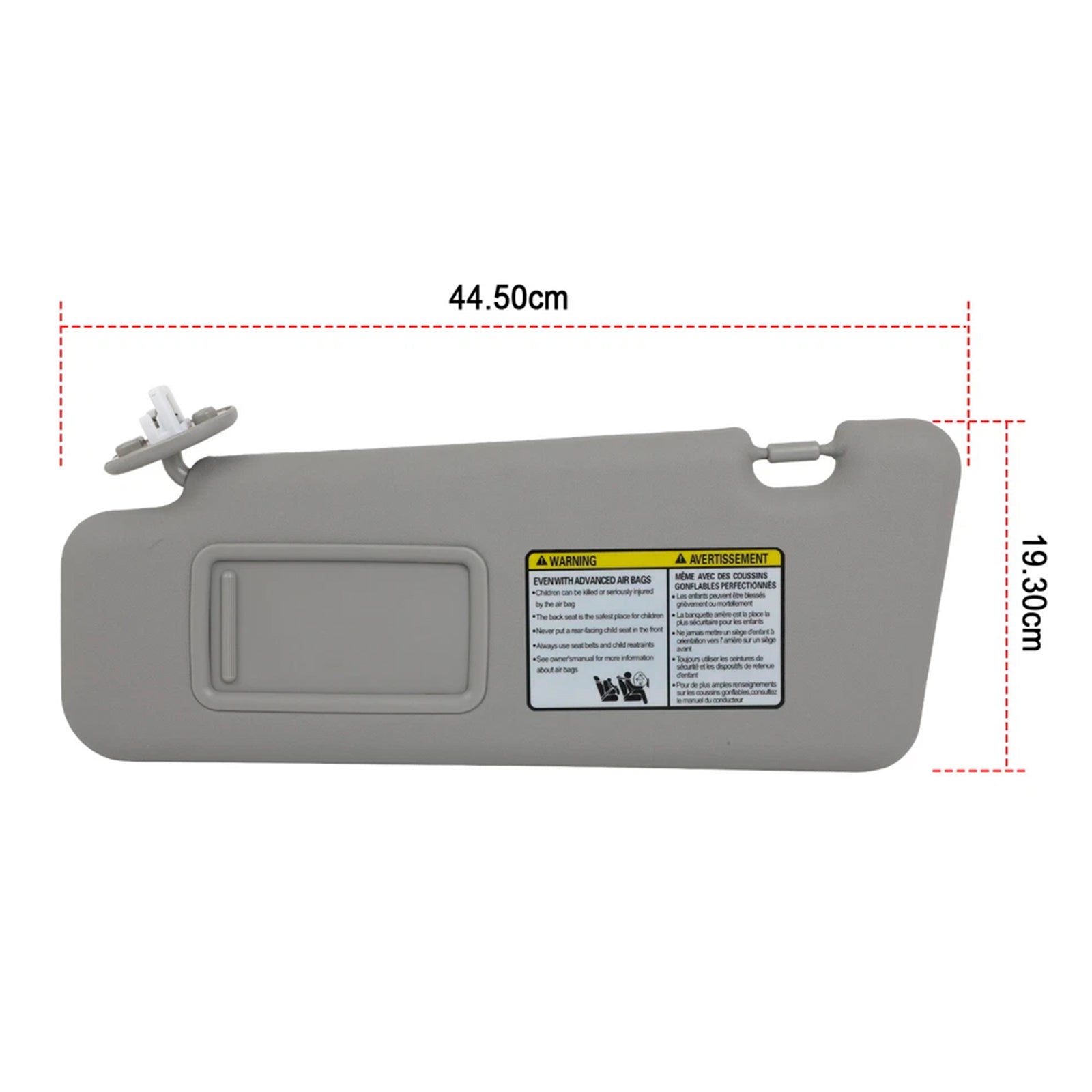 2008-2013 For Toyota Highlander Pair Gray Sun Visor 74321-48490-E0/74320-48500-E0