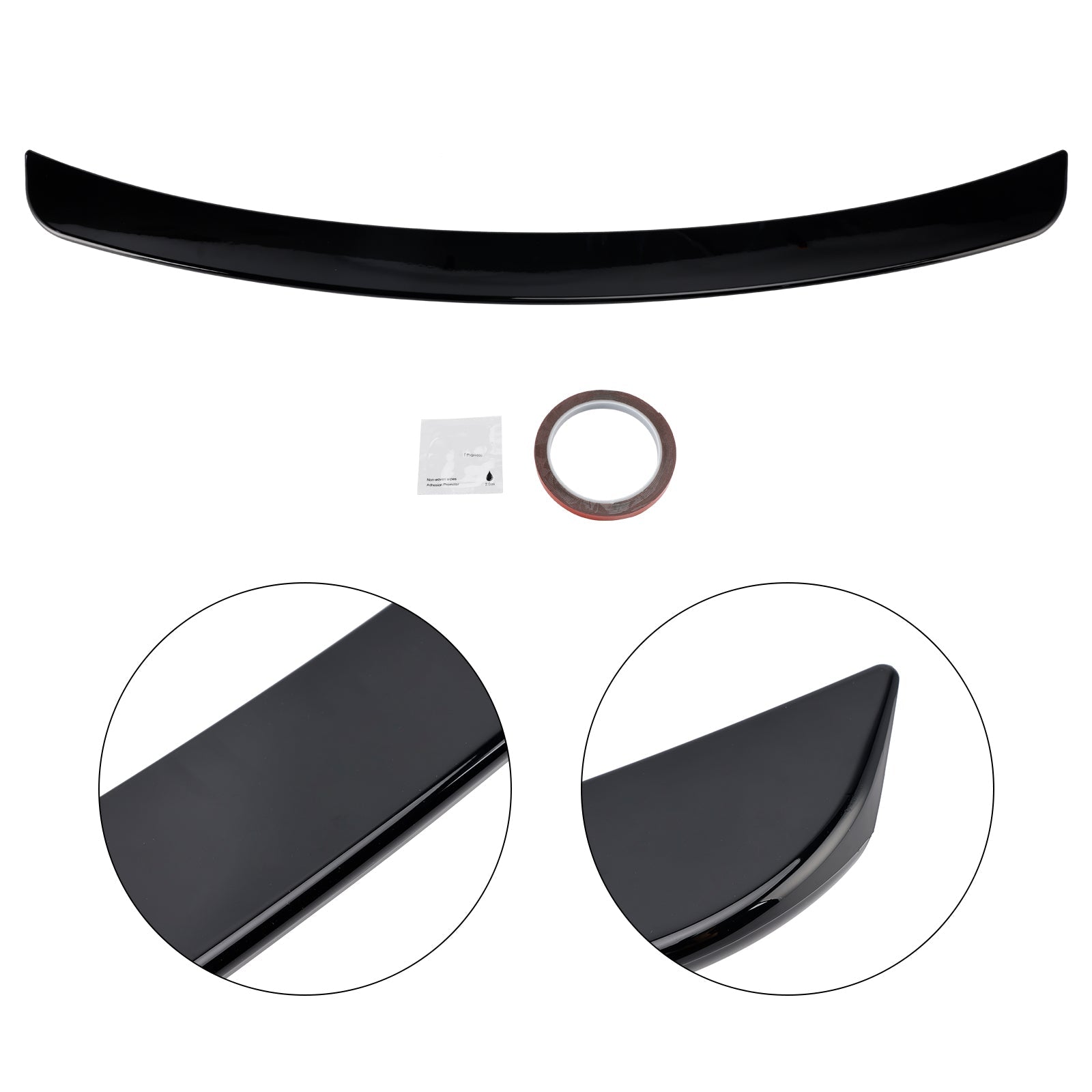 Gloss Black Rear Spoiler For Mercedes-Benz C-Class W203 01-07 Sedan