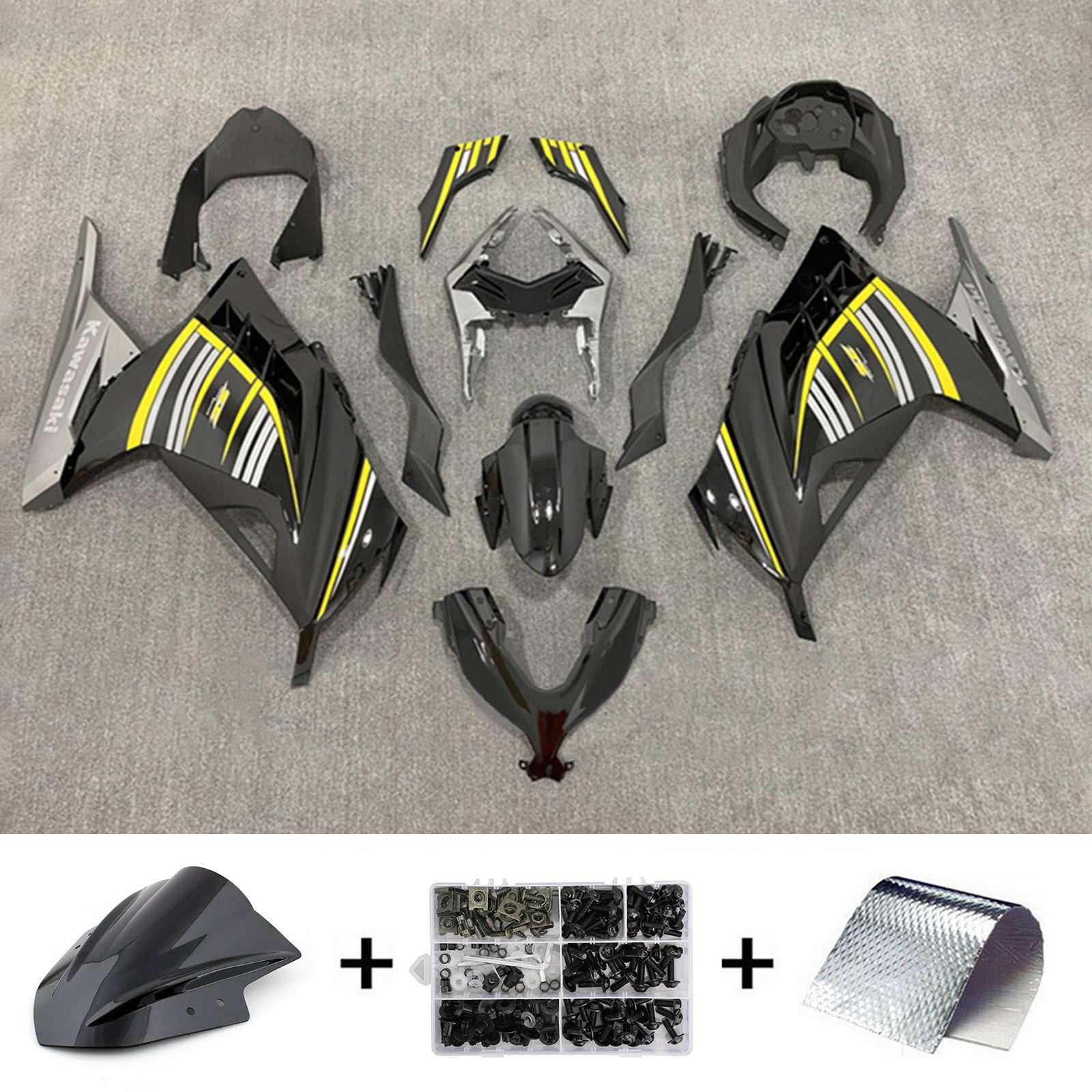 2013-2024 Kawasaki EX300/Ninja300 Injection Fairing Kit Bodywork Plastic ABS