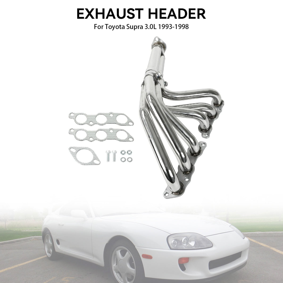 Non-Turbo Exhaust Header Manifold Fit Toyota Supra 3.0L 1993-1998