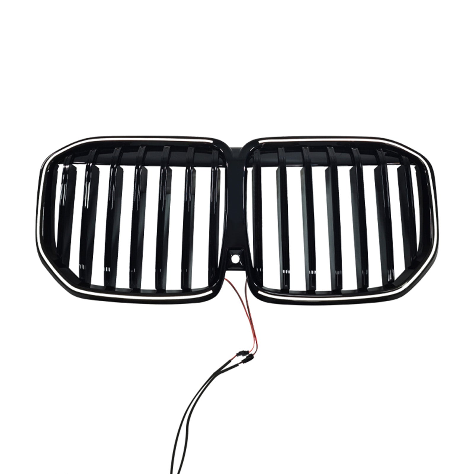 2023-2026 Fit BMW X7 G07 W/LED Black Single Line Front Bumper Grille Grill