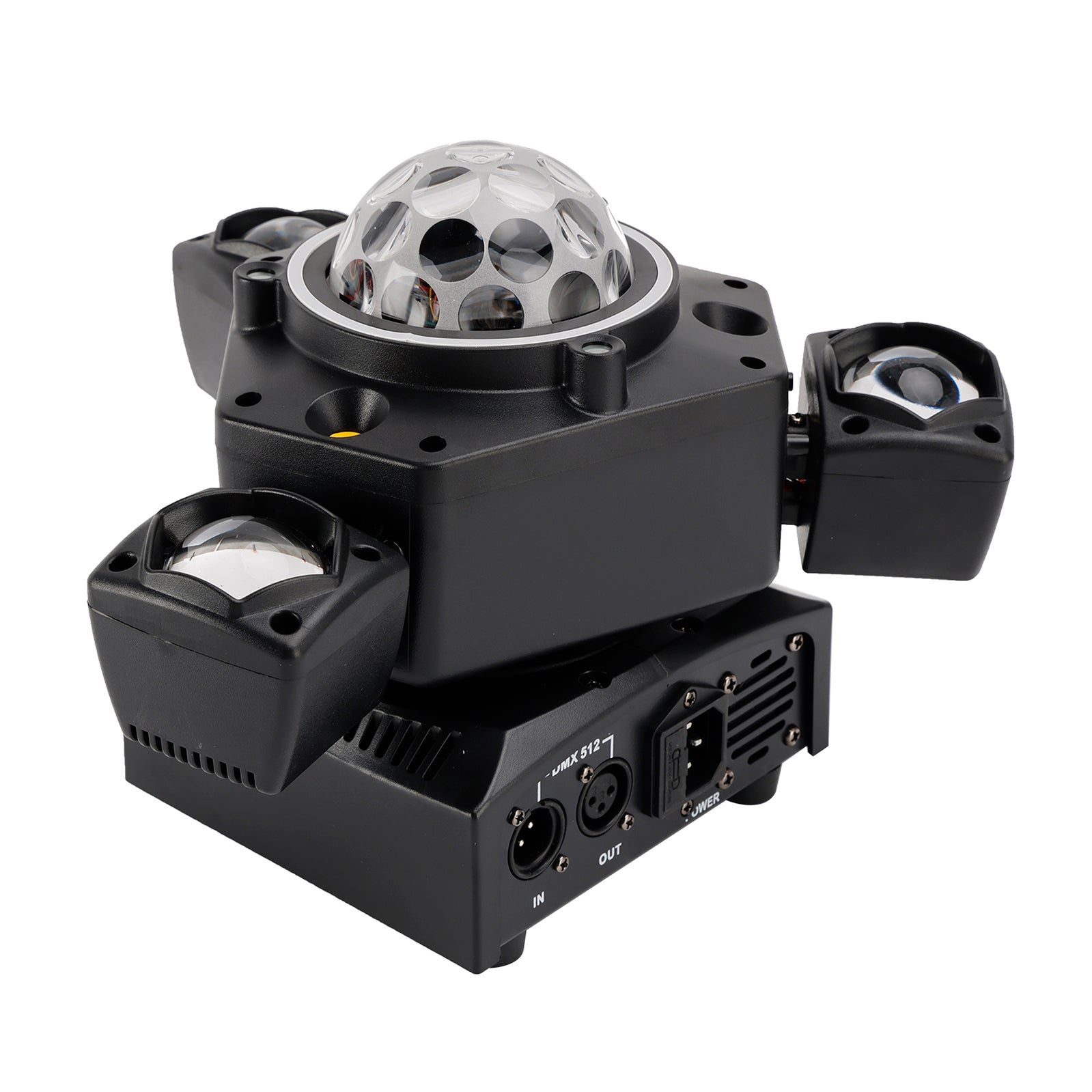 Three Head LED Stage Light Beam Moving Head Light With Laser DJ Disco Party