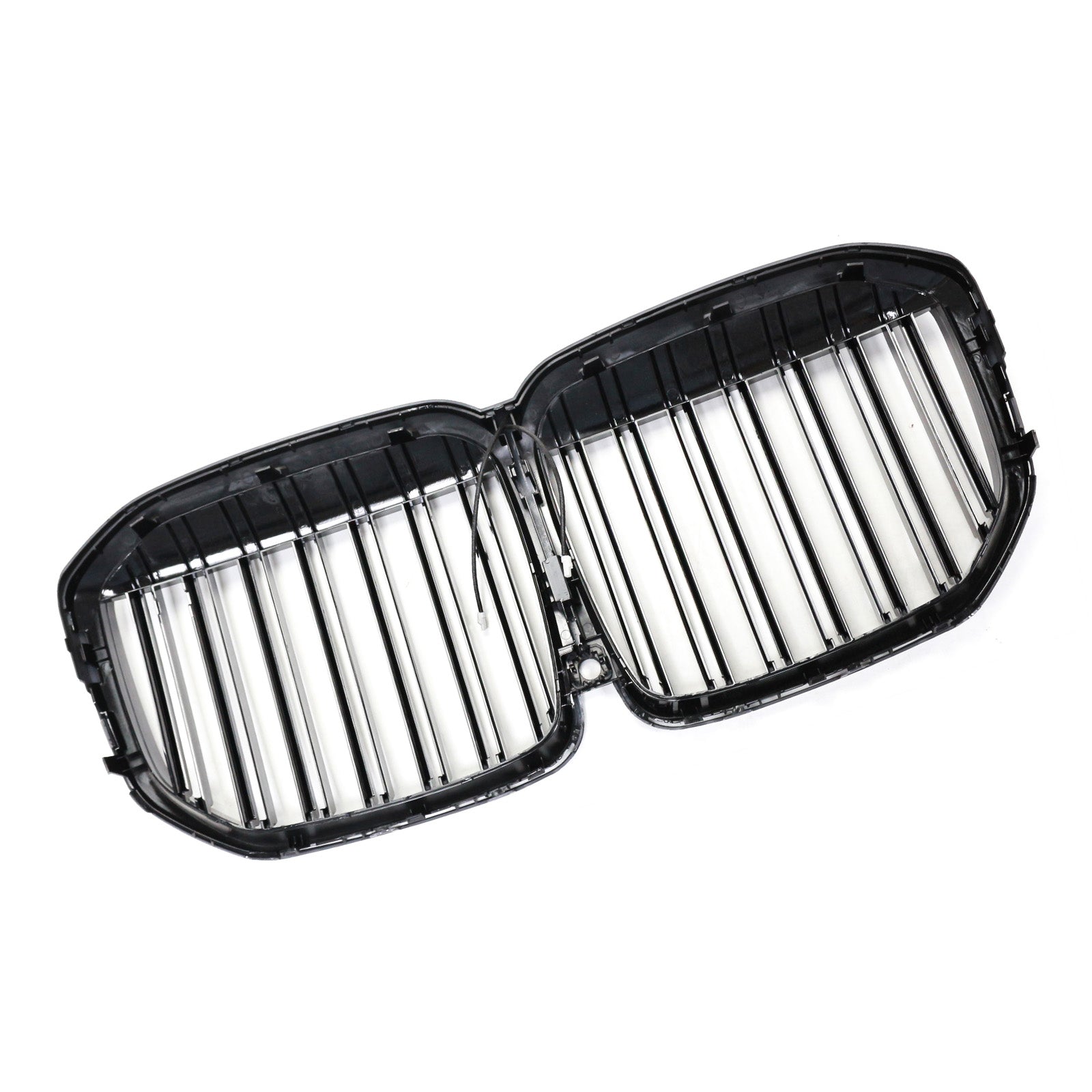 2019-2022 Fit BMW X7 G07 Double Slat Gloss Black Front Kidney Grill Grille