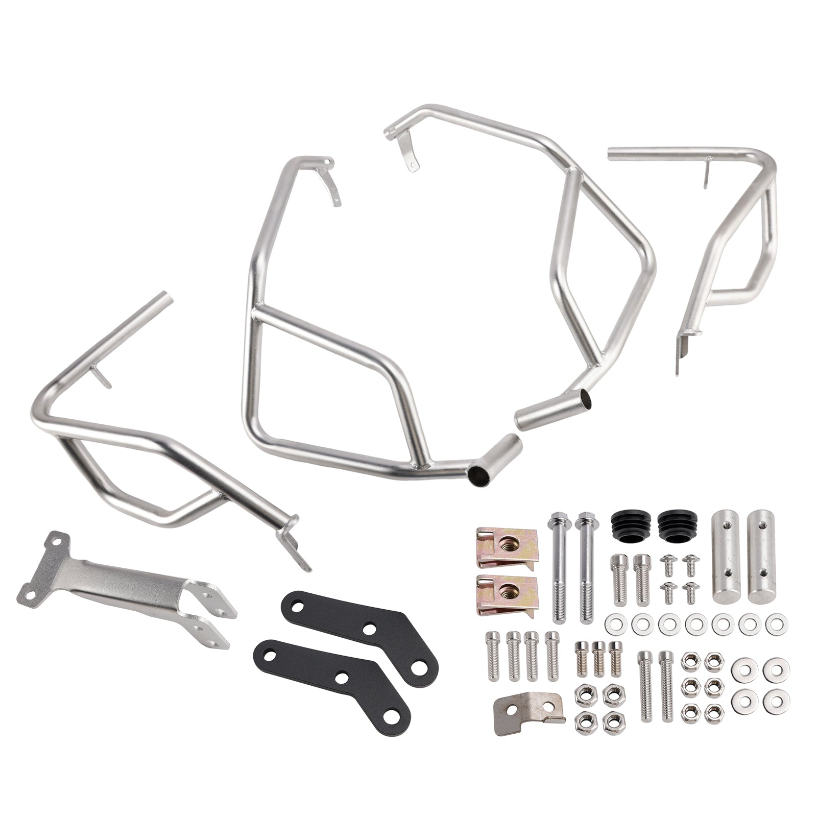 2023-2024 Honda Xl750 Transalp Engine Guard Crash Bar Frame Protector Bumper Silver