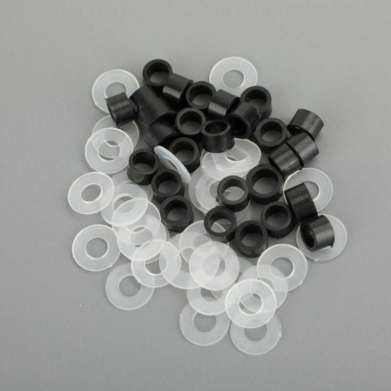 158Pcs Sportbike Windscreen Fairing Bolts Kit Fastener Clips Screws Black