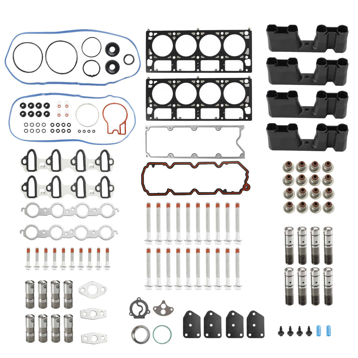 2007-2014 Chevrolet Suburban 1500 5.3L 5328CC 325CID V8 FLEX OHV, (16 Valve) AFM Lifter Replacement Kit Head Gasket Set Head Bolts Lifters Guides Generic