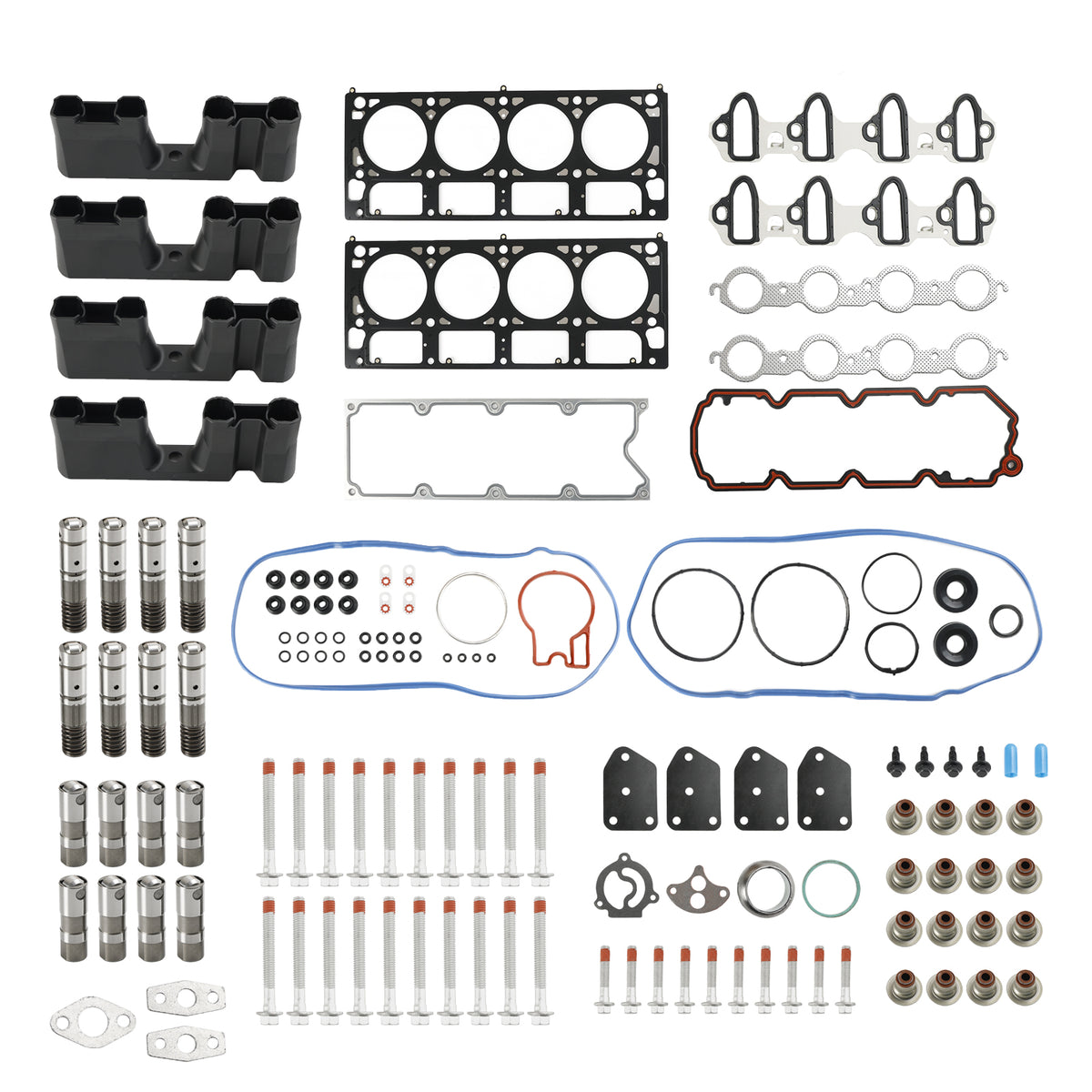 2007-2014 Chevrolet Suburban 1500 5.3L 5328CC 325CID V8 FLEX OHV, (16 Valve) AFM Lifter Replacement Kit Head Gasket Set Head Bolts Lifters Guides Generic