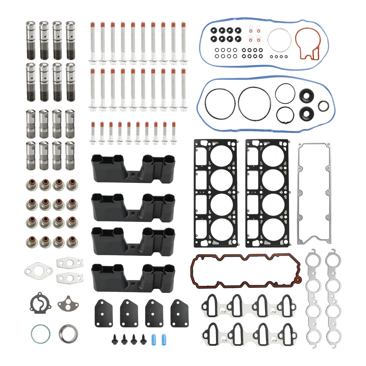 2007-2014 Chevrolet Suburban 1500 5.3L 5328CC 325CID V8 FLEX OHV, (16 Valve) AFM Lifter Replacement Kit Head Gasket Set Head Bolts Lifters Guides Generic