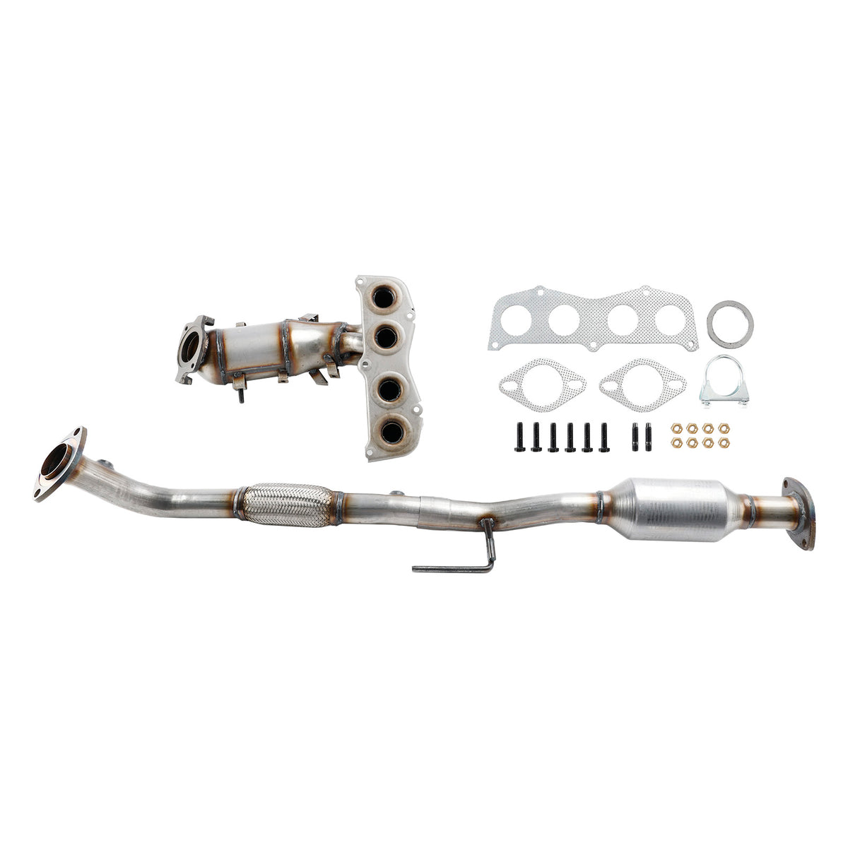 Front + Rear Exhaust Catalytic Converter For Toyota Camry 2.4L 2002 2003-2006