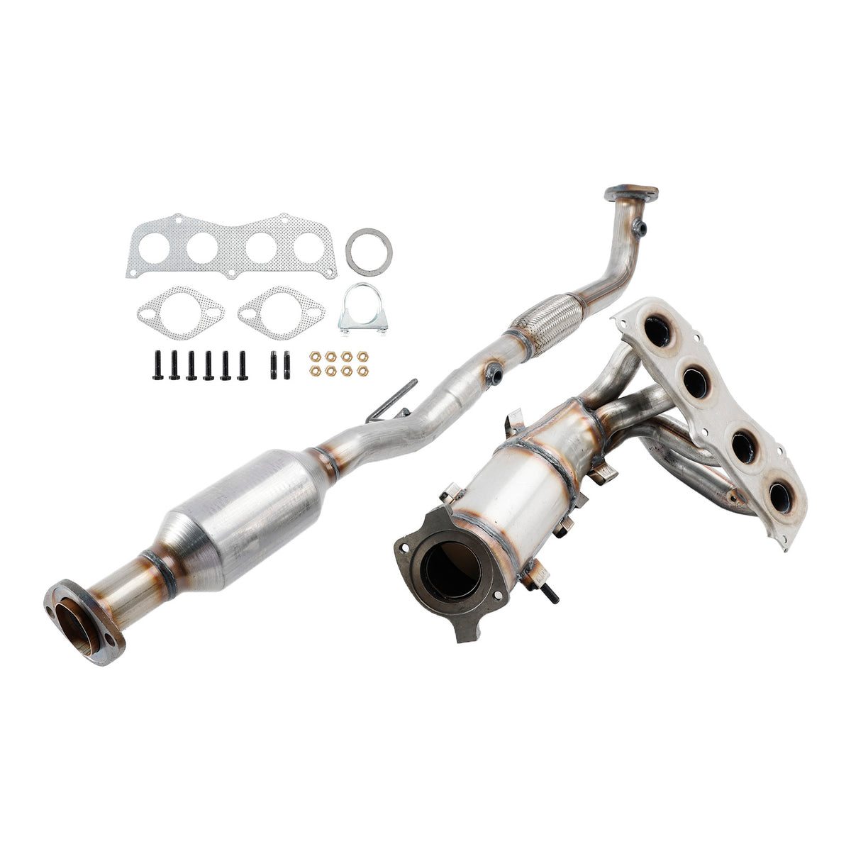 Front + Rear Exhaust Catalytic Converter For Toyota Camry 2.4L 2002 2003-2006