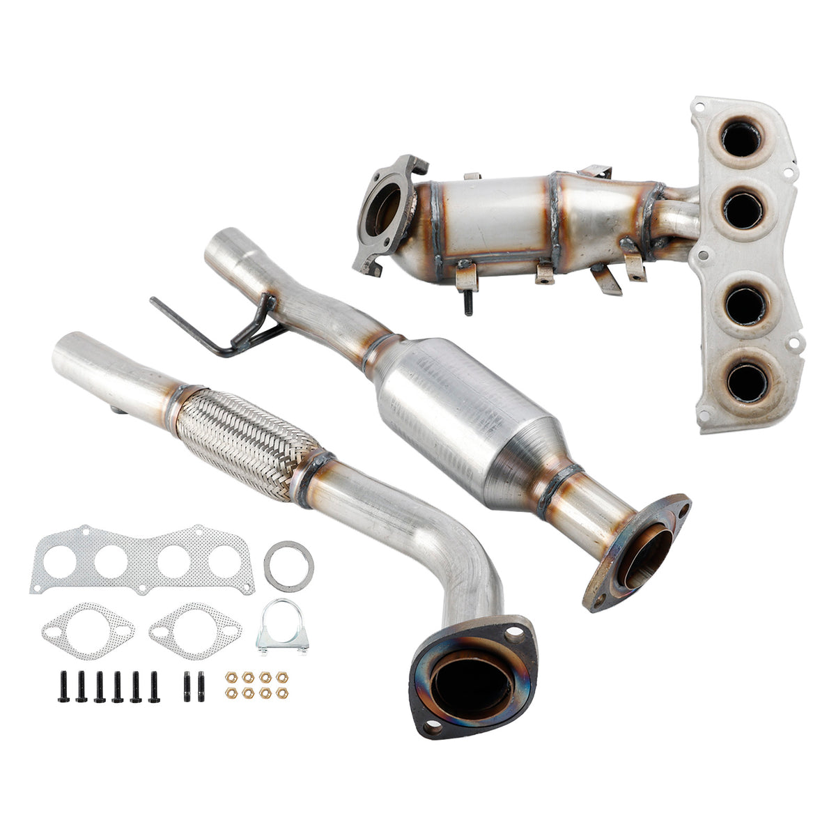 Front + Rear Exhaust Catalytic Converter For Toyota Camry 2.4L 2002 2003-2006