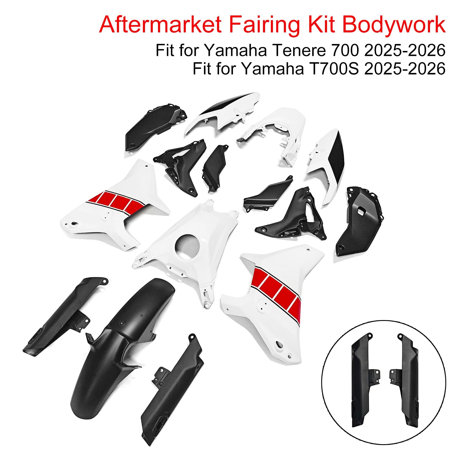 Injection Bodywork Fairing Kit for Yamaha Tenere 700 T700S 2025-2026