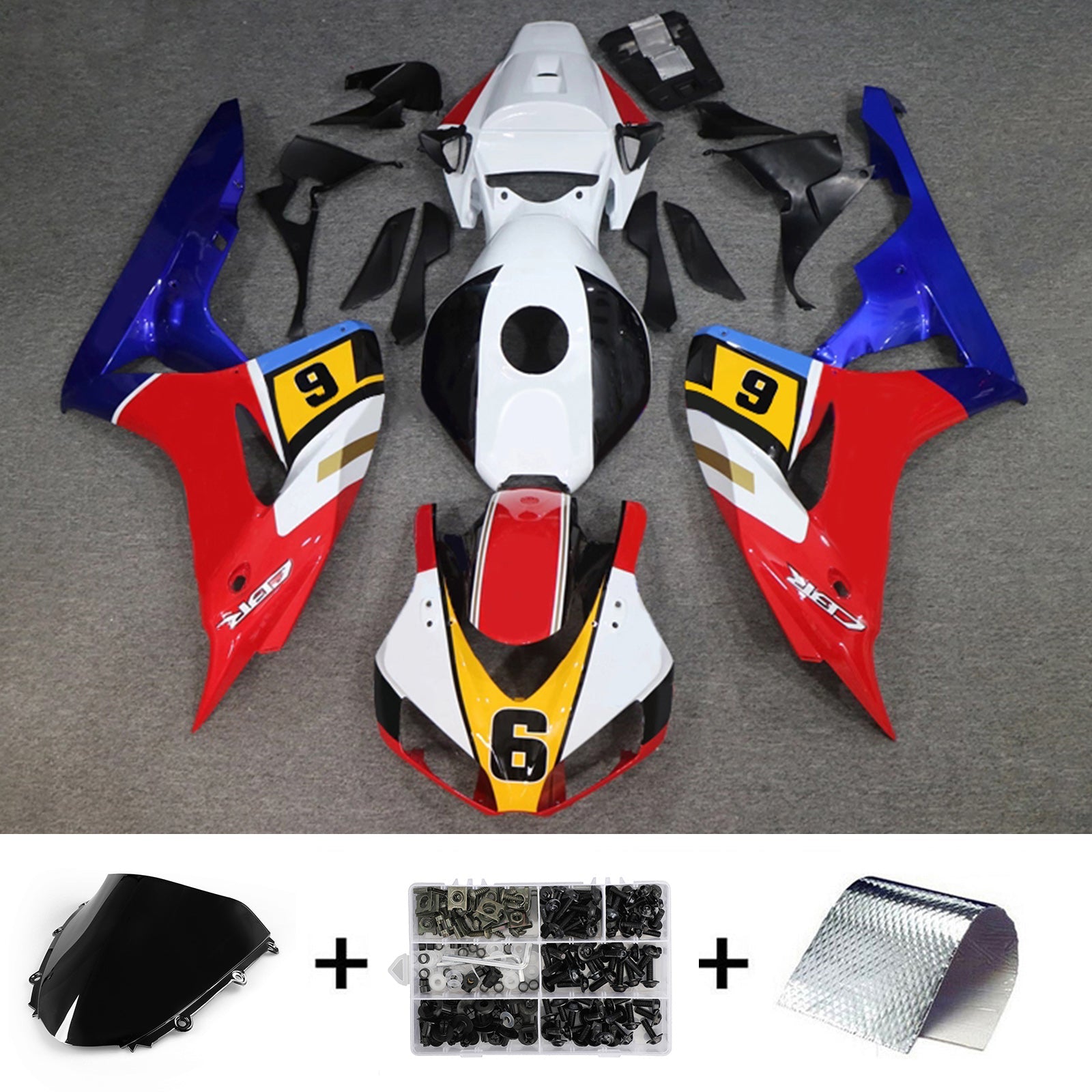 Injection Fairing Kit Bodywork Plastic ABS For Honda CBR1000RR 2006-2007