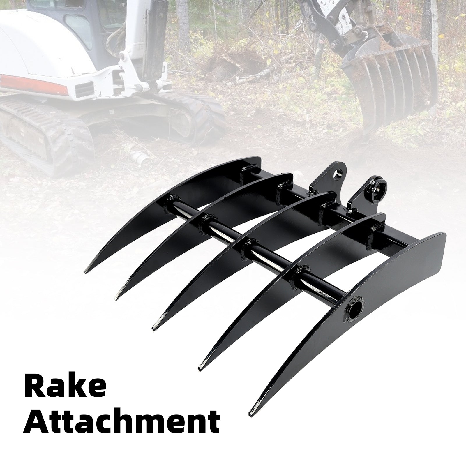 Attachment Rake Attachments Tools For Mini Excavators Excavator Small Digger