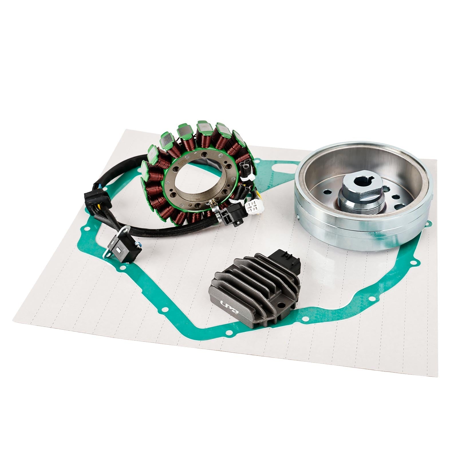 2002-2007 Suzuki LTF400 Eiger Kit Stator Rotor Regulator Rectifier Cover Gasket 32102-38F00 32102-38F01