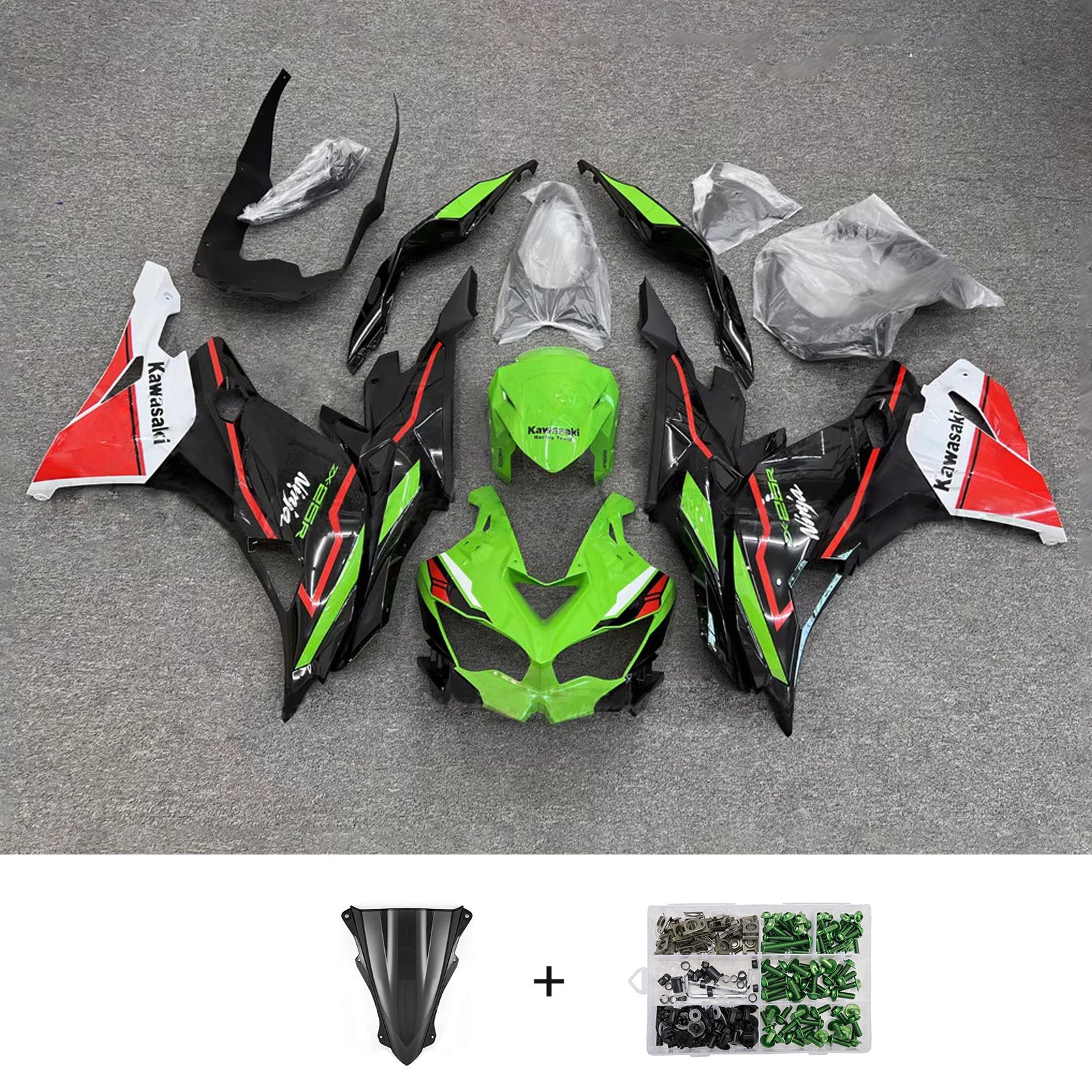 Injection Fairing Kit fit For Kawasaki Ninja ZX-25R ZX-4R ZX-4RR 2019-2025