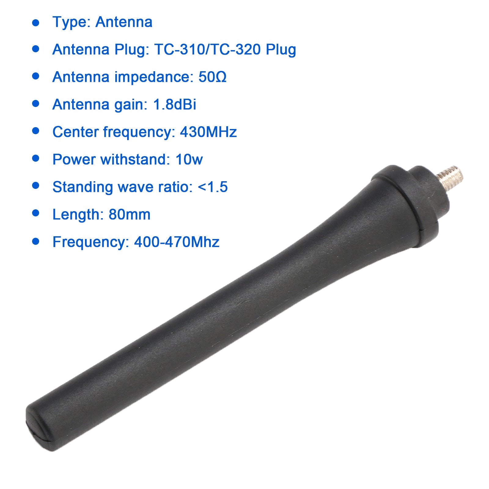 1x Radio Short 400-470Mhz HYT-TC310 Antenna for Hytera TC310 TC320 Walkie Talkie