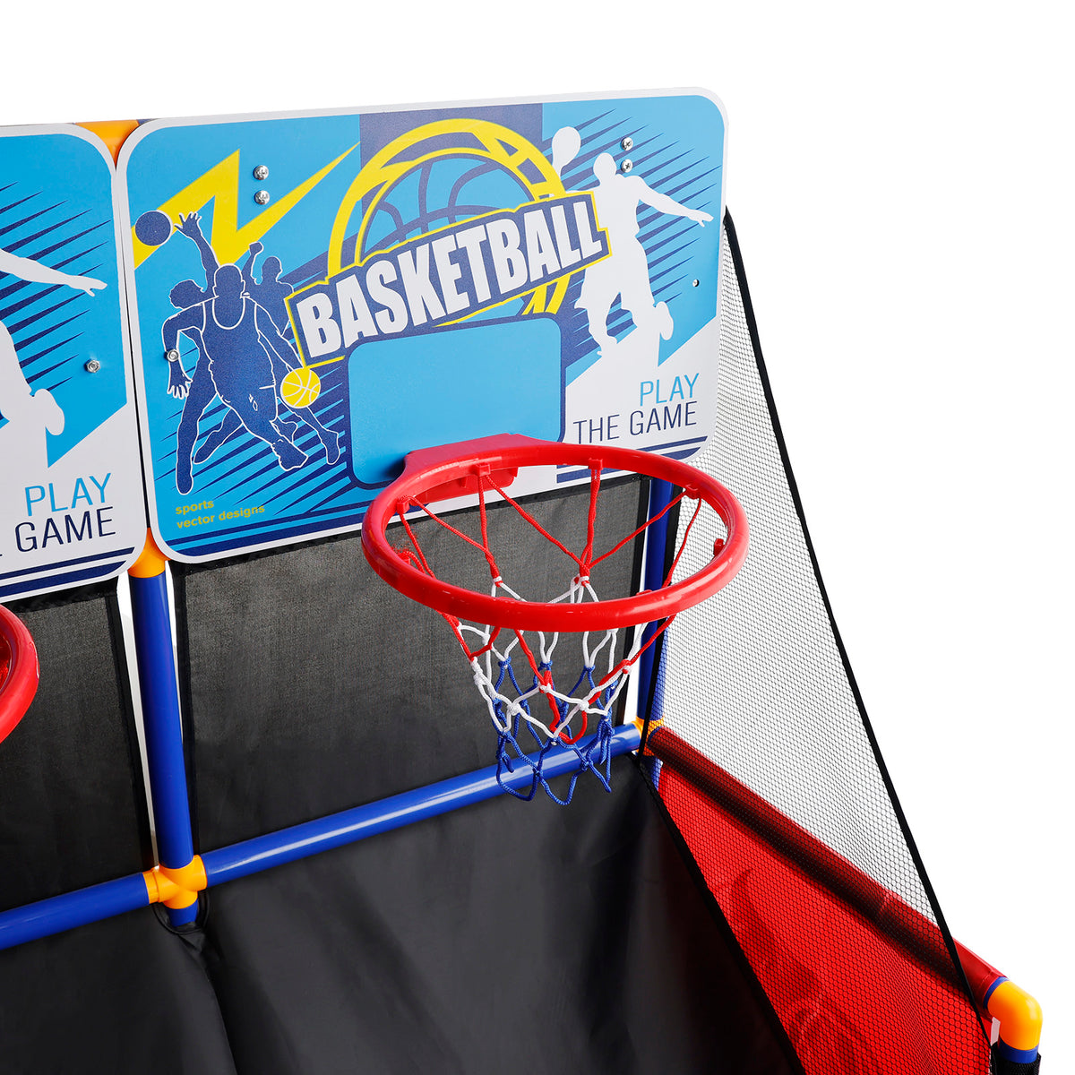 Kid Dual Shot Basketball Arcade Game With 4 Balls Easy Quick Assembling Gift