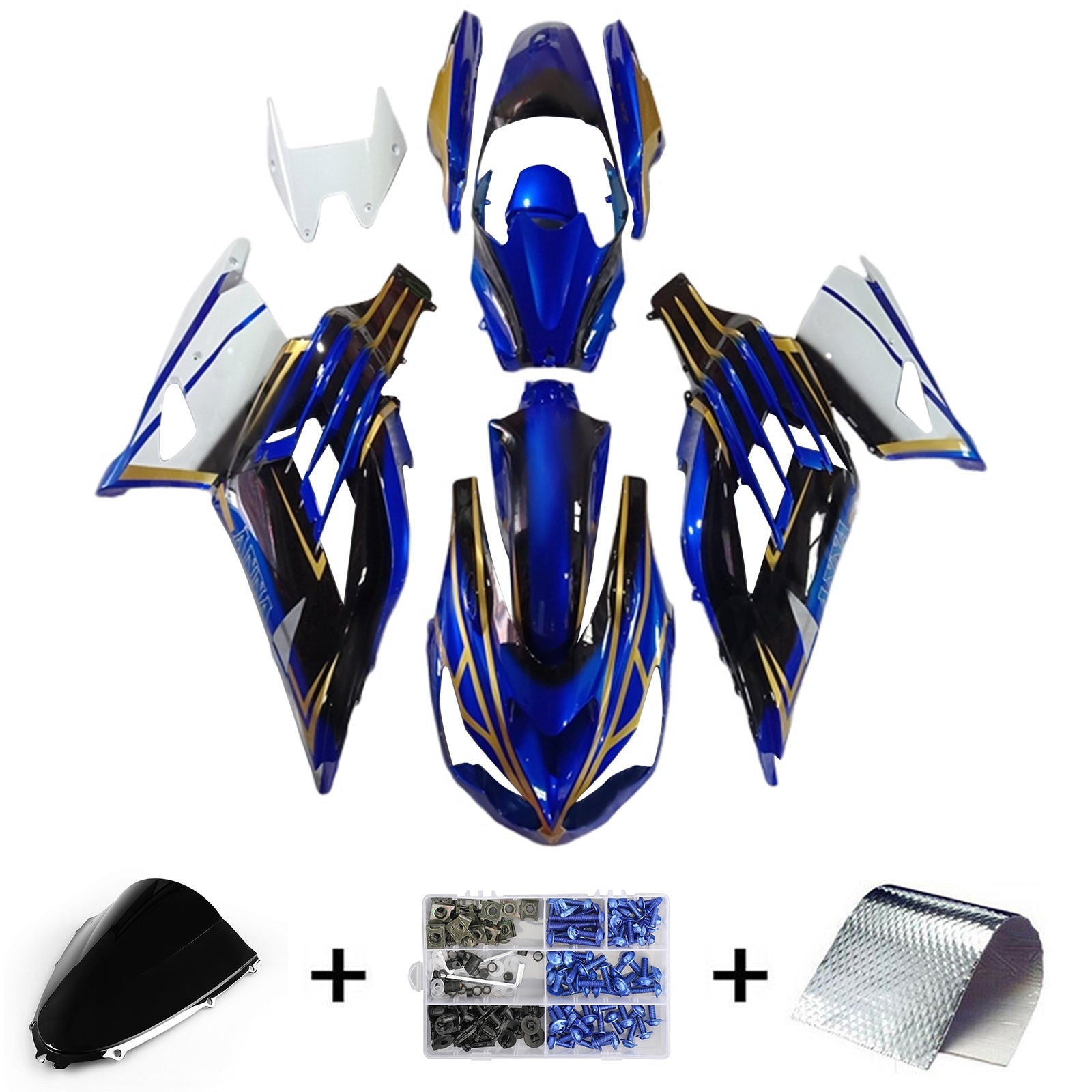 2012-2025 Kawasaki ZX14R Injection Fairing Kit Bodywork Plastic ABS #104