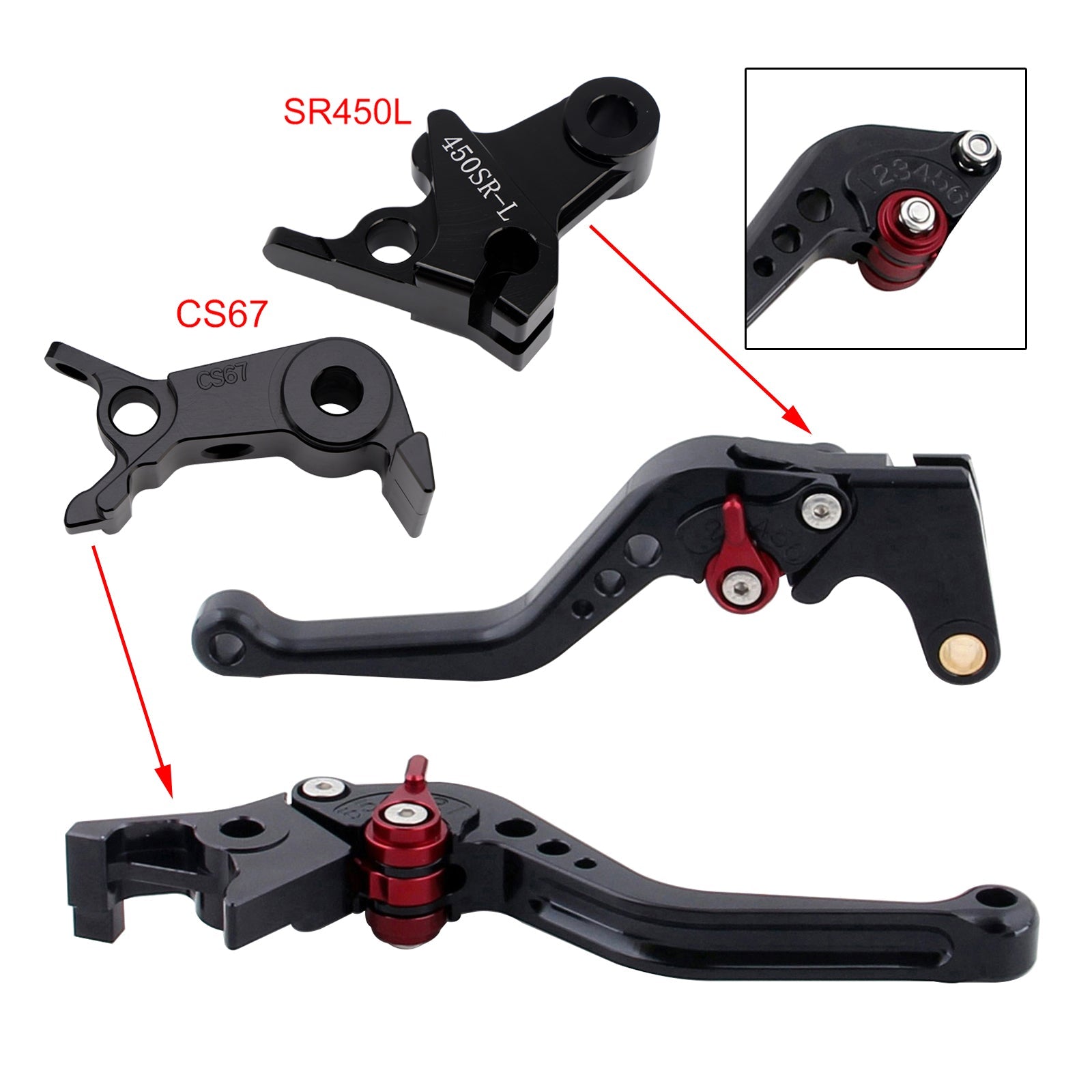 NEW Short Clutch Brake Lever fit for VOGE DS900X 900DSX 2024-2026