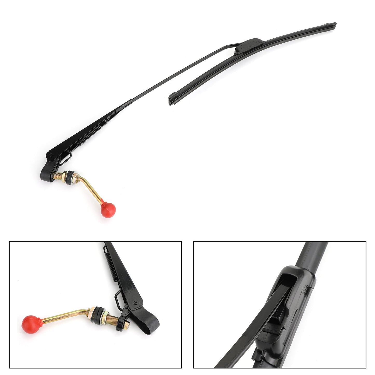 Universal Manual Hand Windshield Wiper Set for UTV ATV Polaris RZR 900 1000 Generic