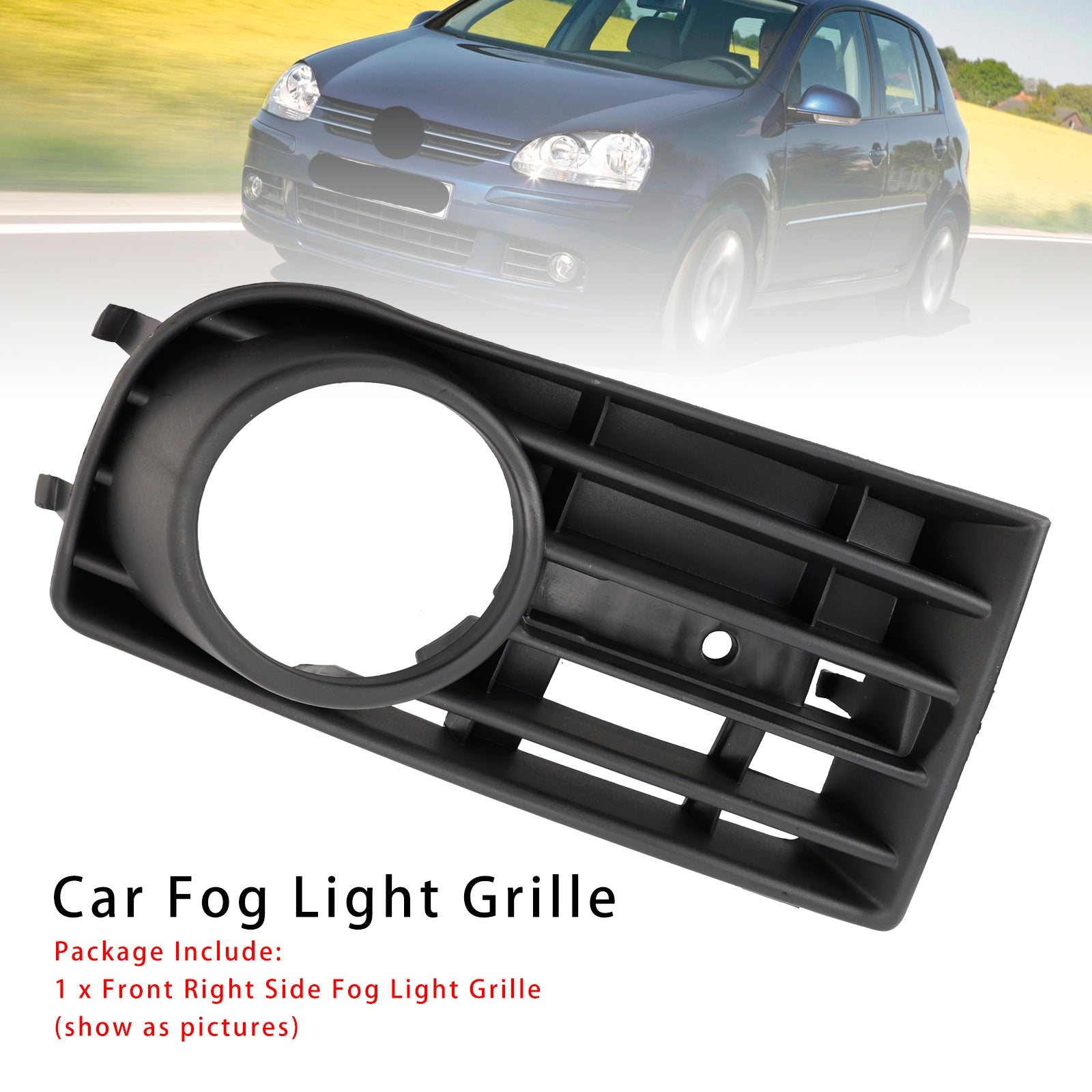 2005-2009 VW Golf V MK5 Front Right Side Bumper Grille Fog Light Grill 1K0853666B