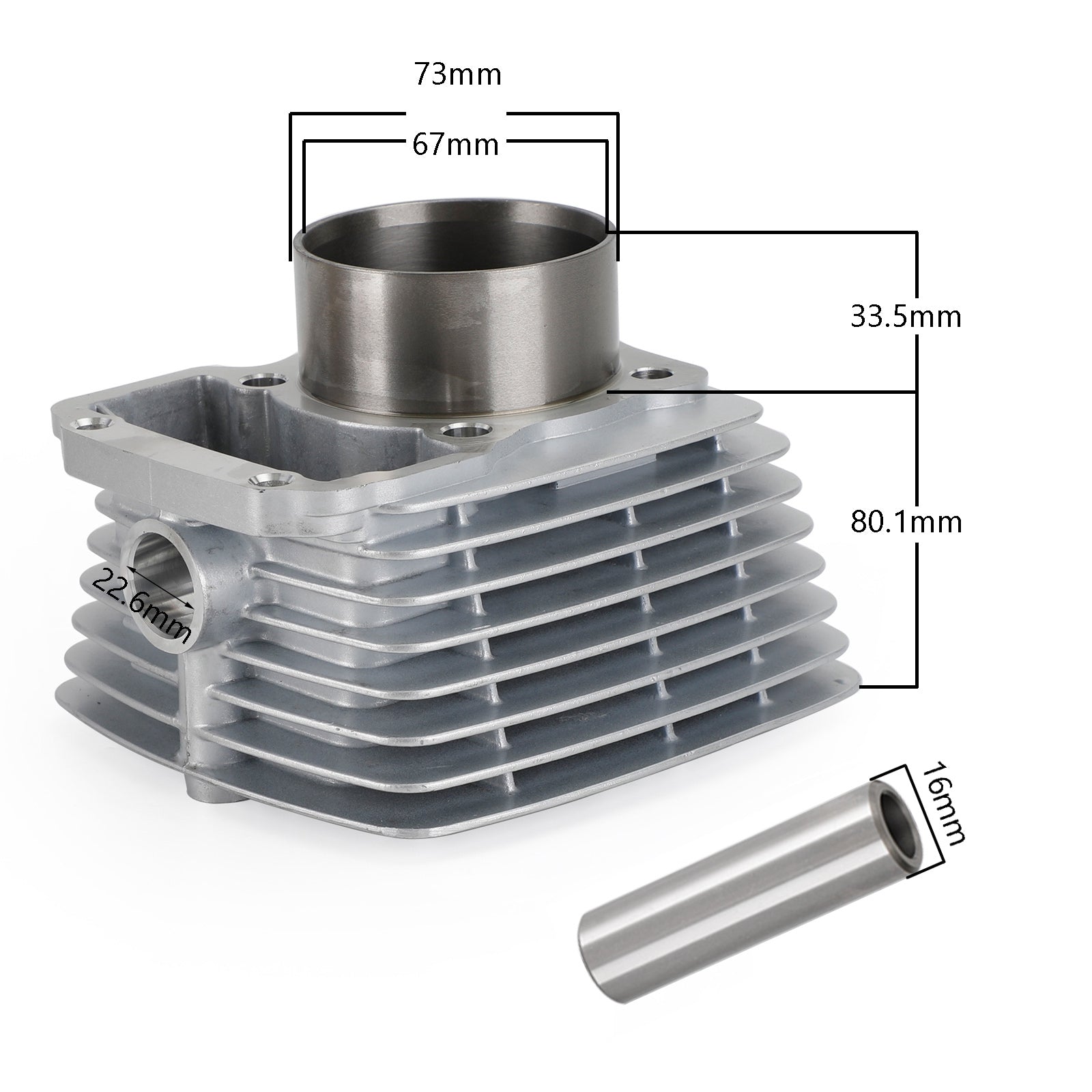 CG250 Cylinder Kit Air Cooled For Zongshen 250cc ATV Dirt Bike Roketa Coolster Generic