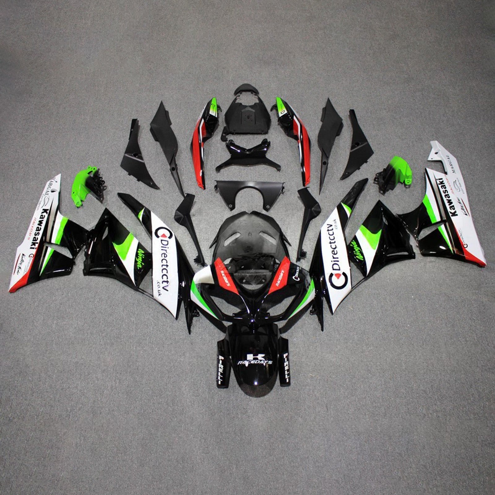 Injection Fairing Kit Bodywork Plastic ABS fit For Kawasaki ZX6R 636 2009-2012