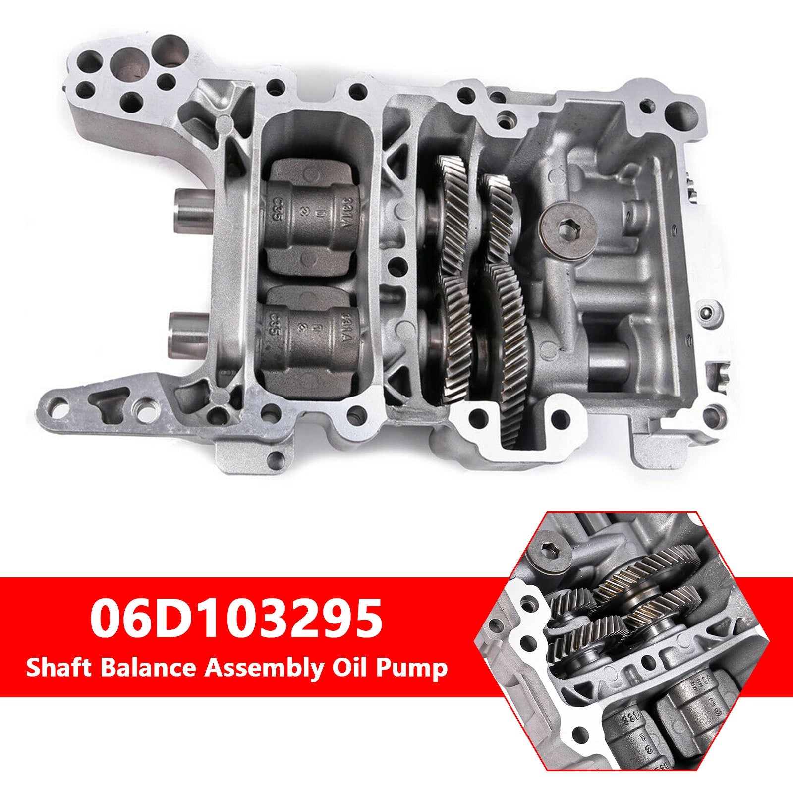 2005-2009 Volkswagen Golf GTI (MK5) 2.0 TSI AXX BPY BWA 147kw (200ps) / BYD 169kw (230ps) Shaft Balance Assembly Oil Pump 06D103295 06B103535G