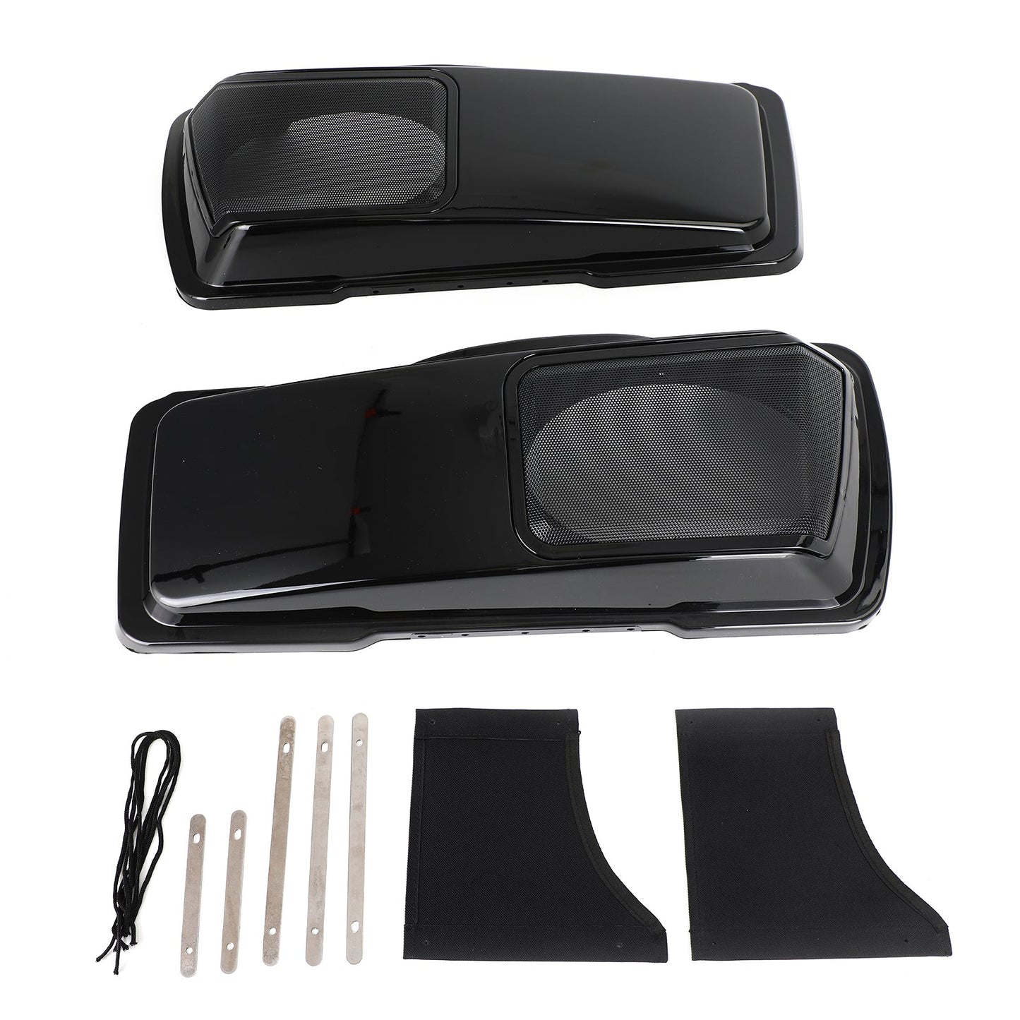 94-13 Harley Touring Generic6 x 9 Speaker Lids Vivid Black Saddlebag