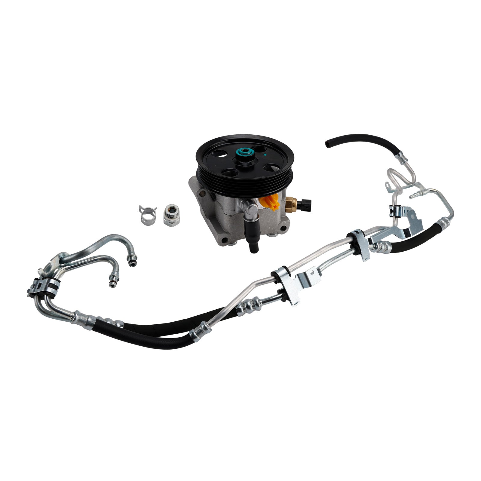 4M513A696AC For Ford Focus 2004-2011 Power Steering Pump + High Pressure Pipe