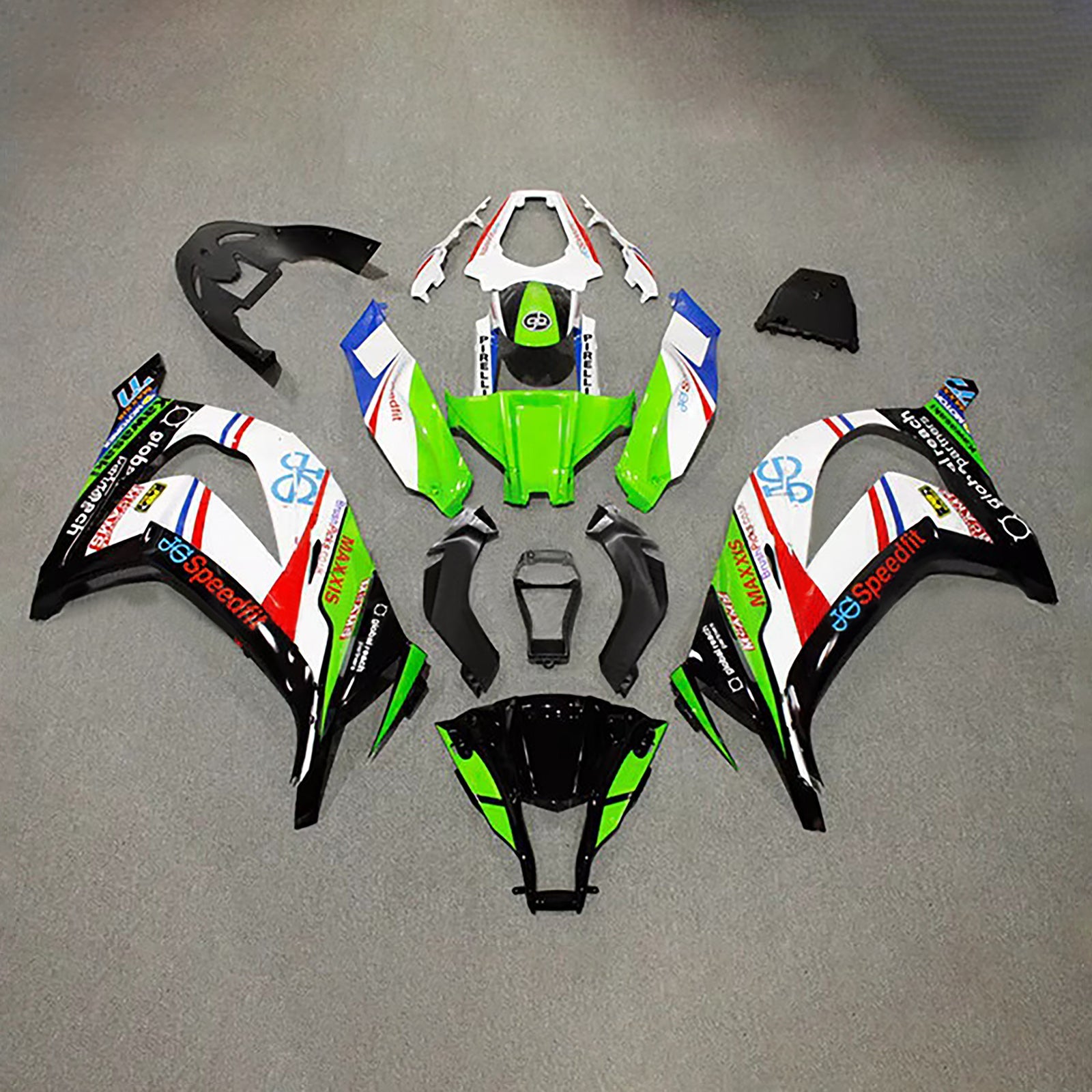 Injection Fairing Kit Bodywork Plastic ABS fit For Kawasaki ZX10R 2011-2015
