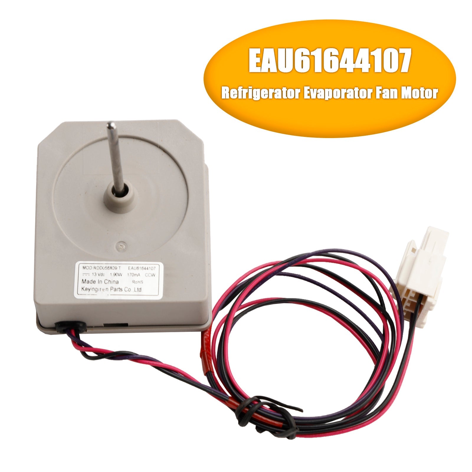EAU61644107 Refrigerator Evaporator Fan Motor for LG Freezer RDD056X09 4681JB1029H