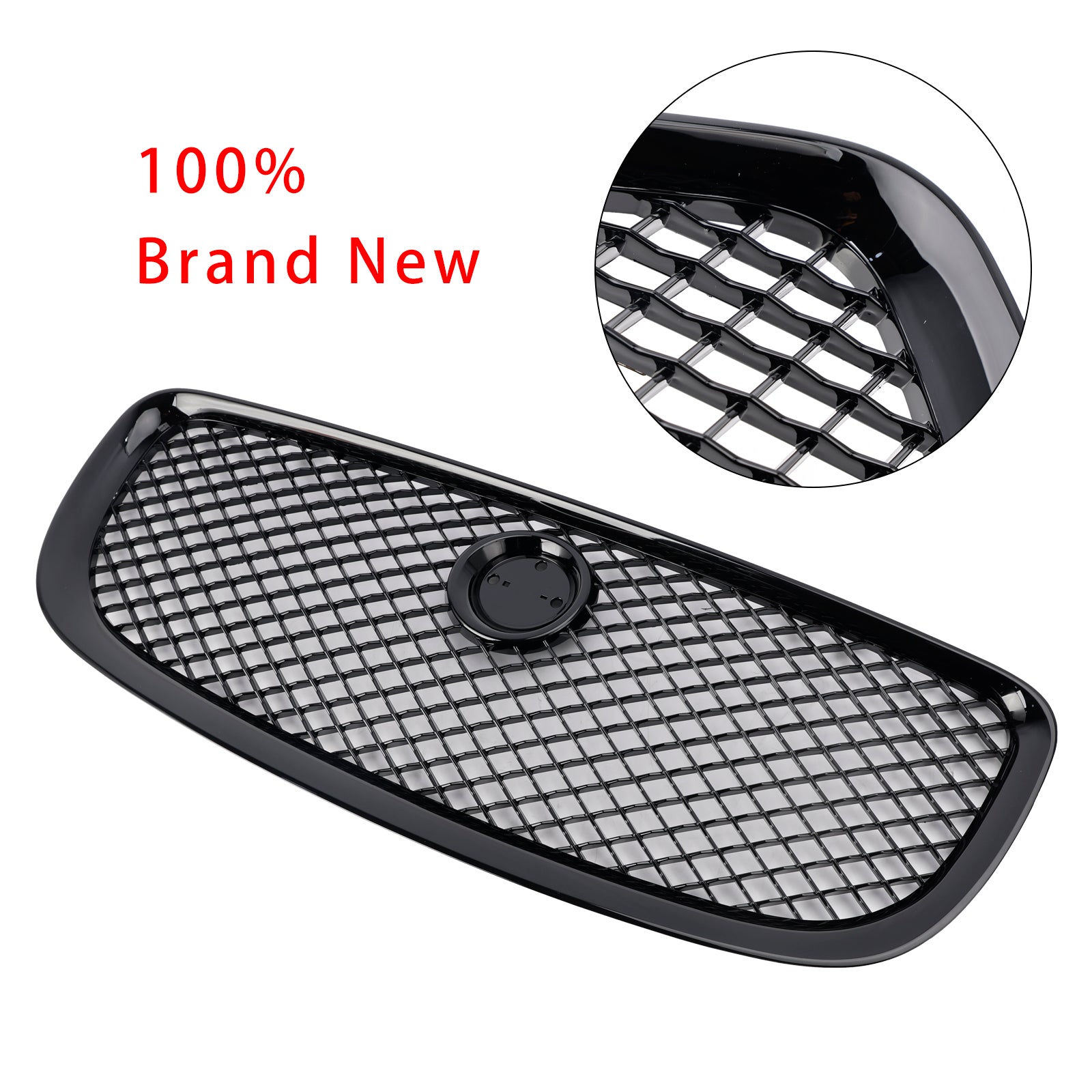 2010-2015 Jaguar XJ Gloss Black Front Bumper Grill Grille
