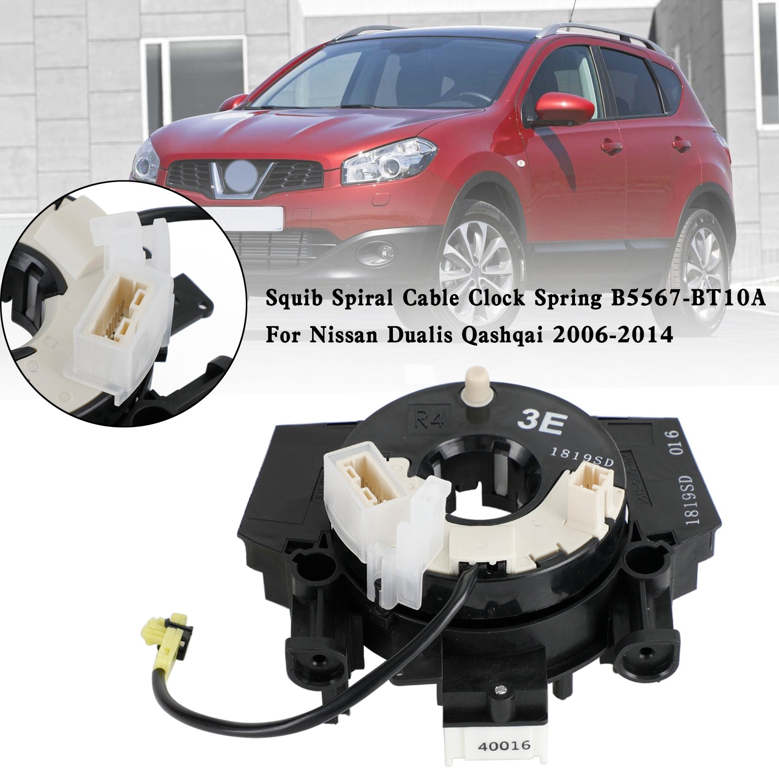 Durable Airbag Clock Spring B5567-BT10A for Nissan Dualis Qashqai 2006-2014, Superior Performance and Affordable Upgrade