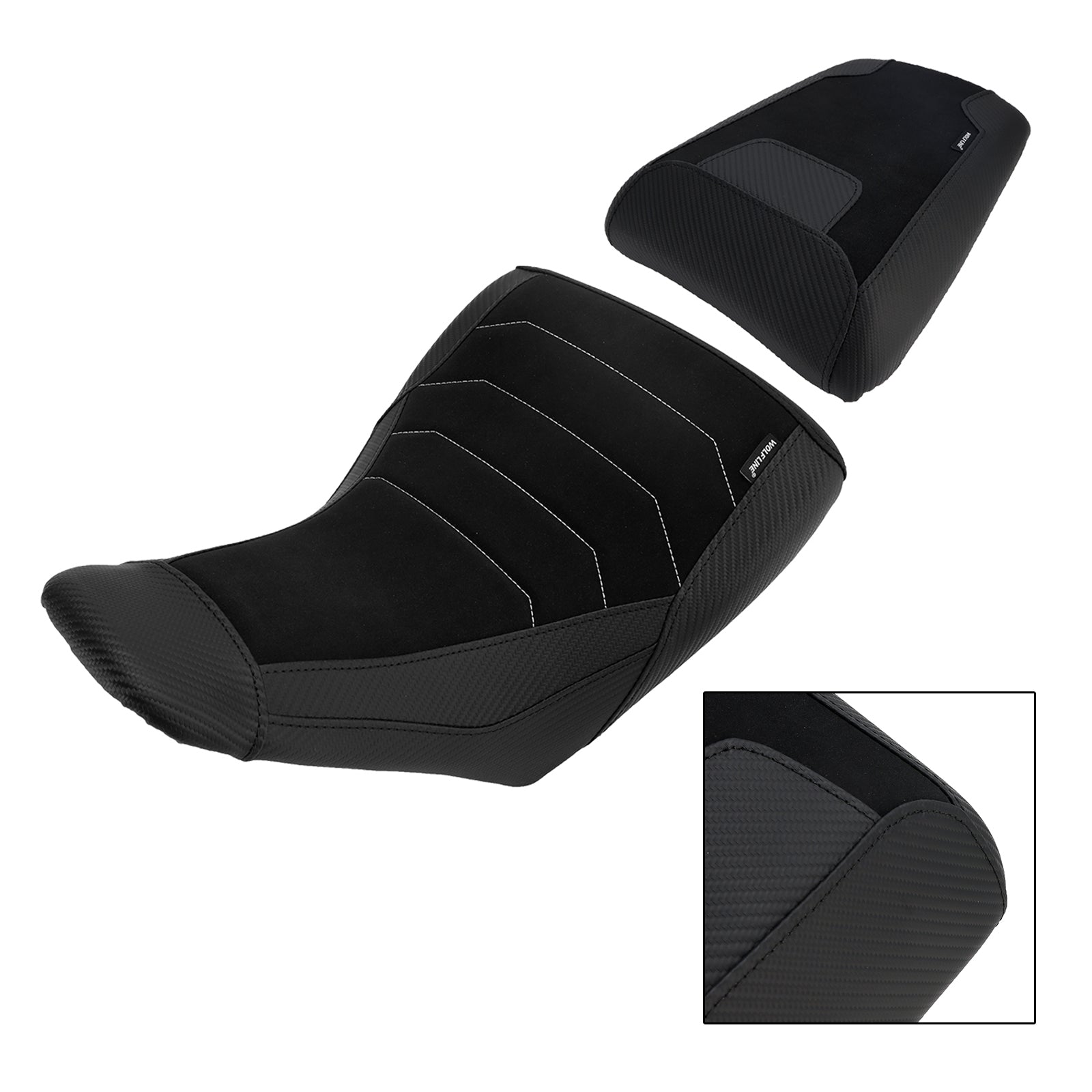 2023+ For Suzuki V-Strom Dl1050 Lower Front&Rear Driver Seat Pillion Black