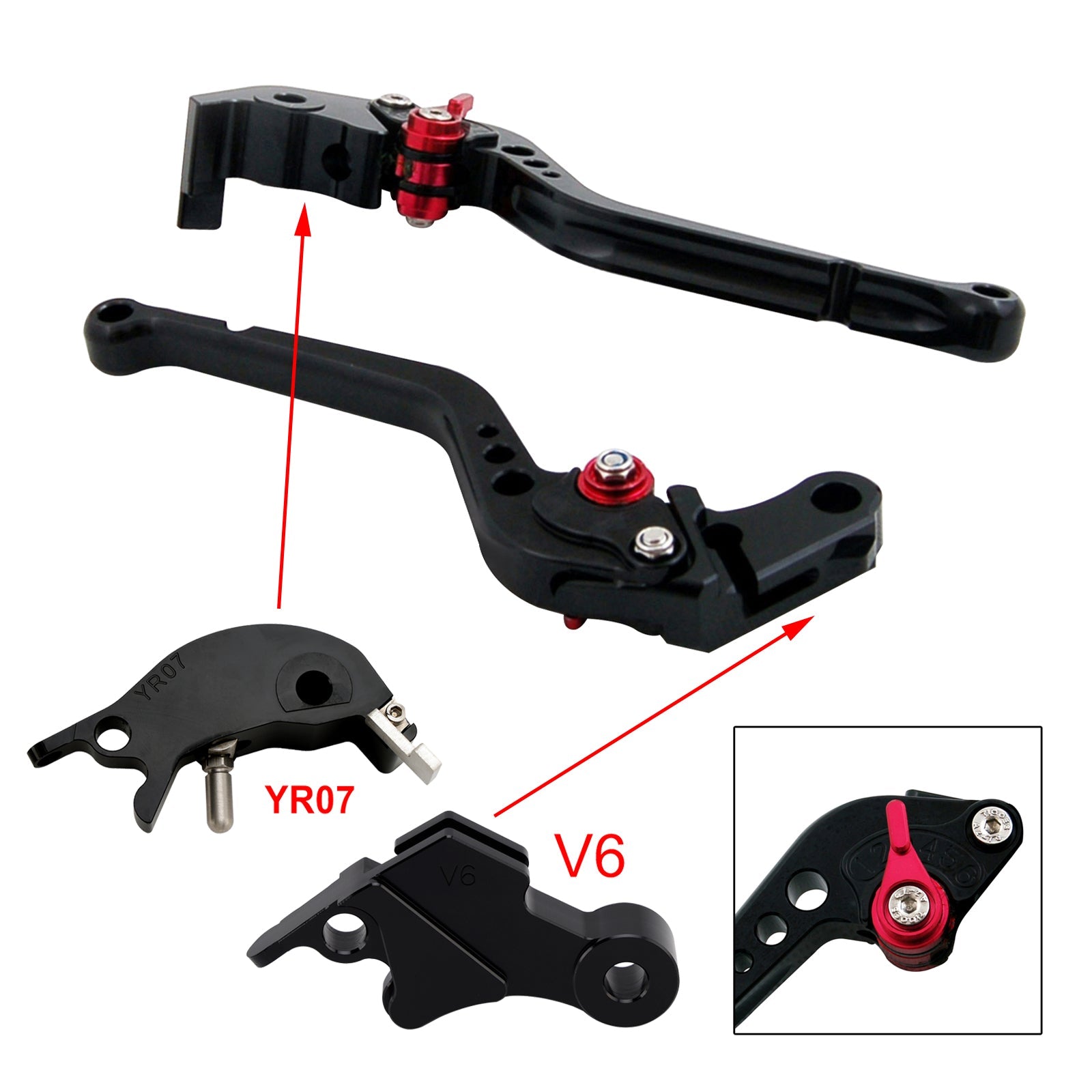 Long Clutch Brake Lever fit for YAMAHA XSR900 XSR900GP MT-09 MT-09SP 2024-2025