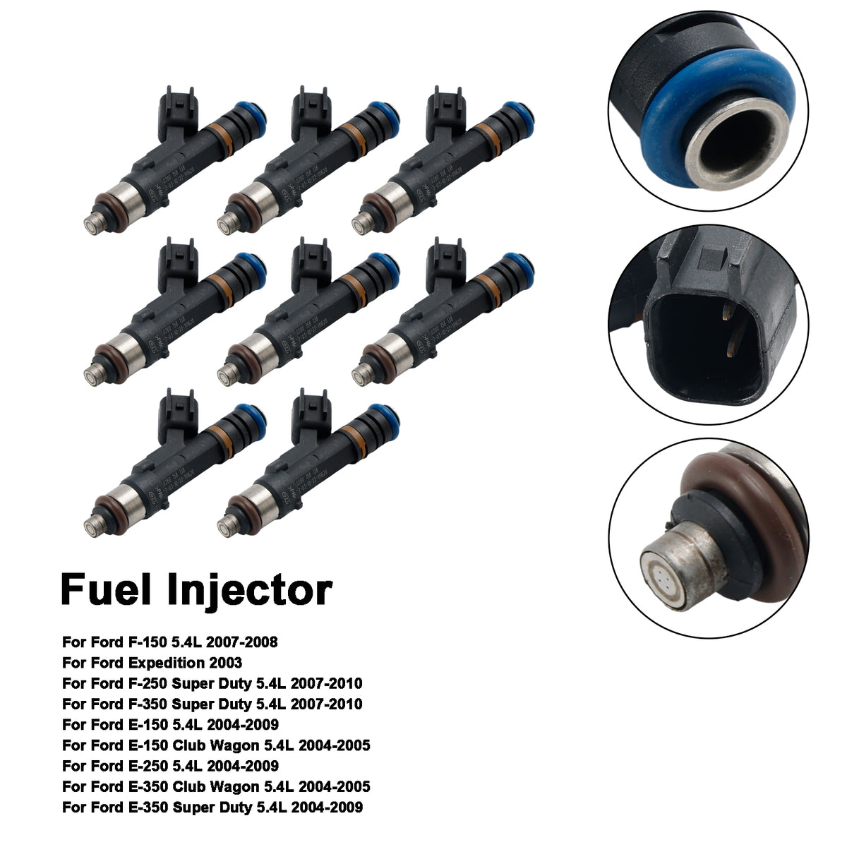 2007-2008 Ford F-150 5.4L 8PCS Fuel Injector 0280158138 7C3E-AB Generic