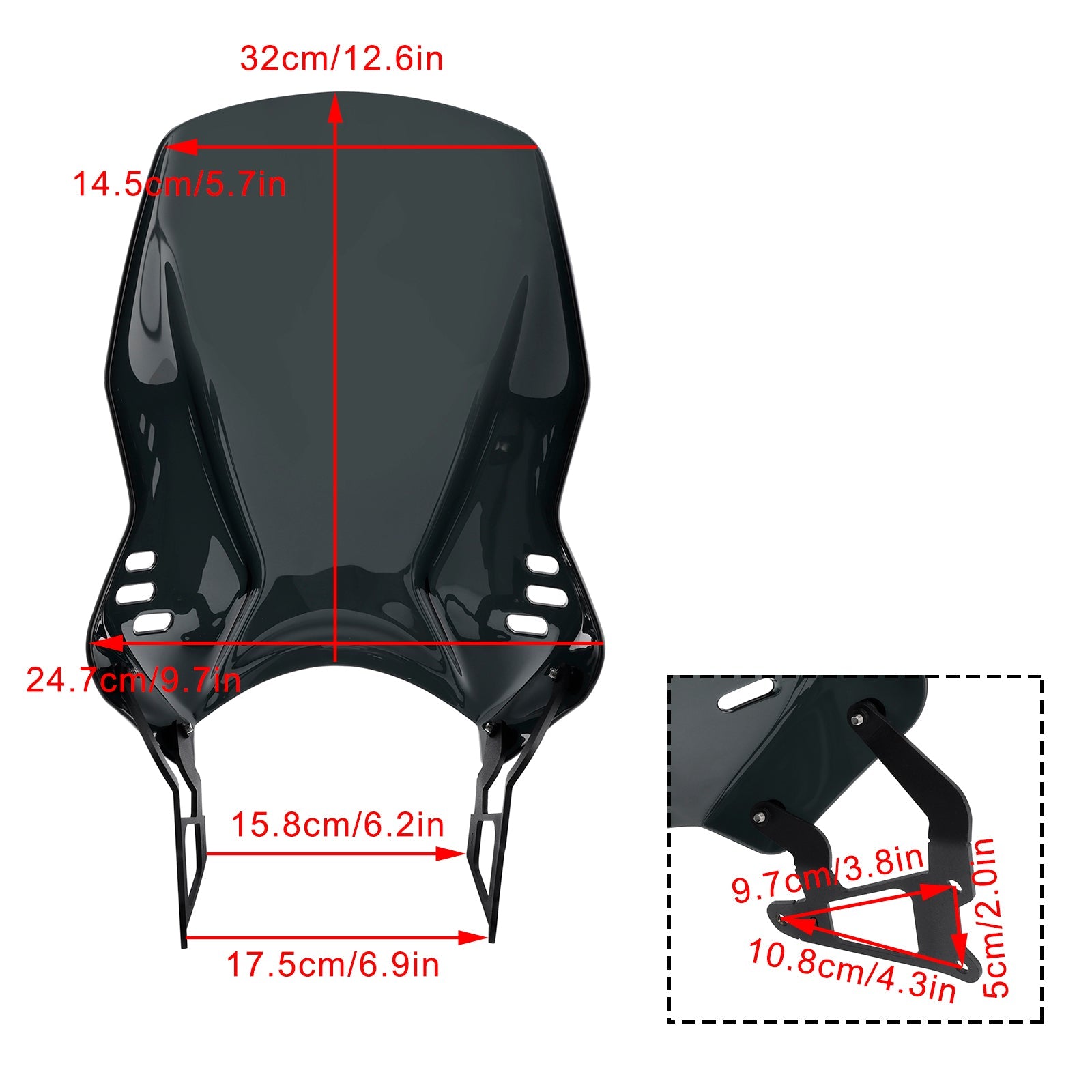2022-2024 YAMAHA XSR900 ABS Motorcycle Windshield WindScreen