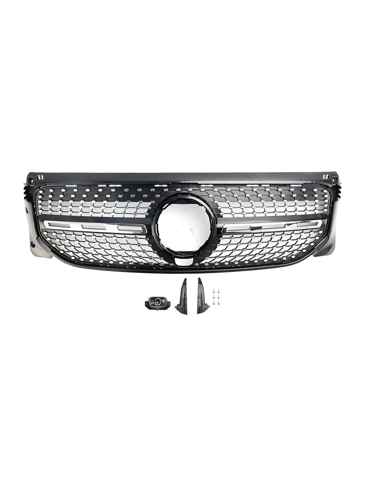 Diamond Front Bumper Grille Grill Fit Mercedes Benz GLB X247 2020-2023