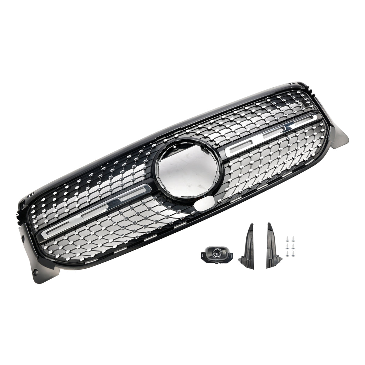 Diamond Front Bumper Grille Grill Fit Mercedes Benz GLB X247 2020-2023